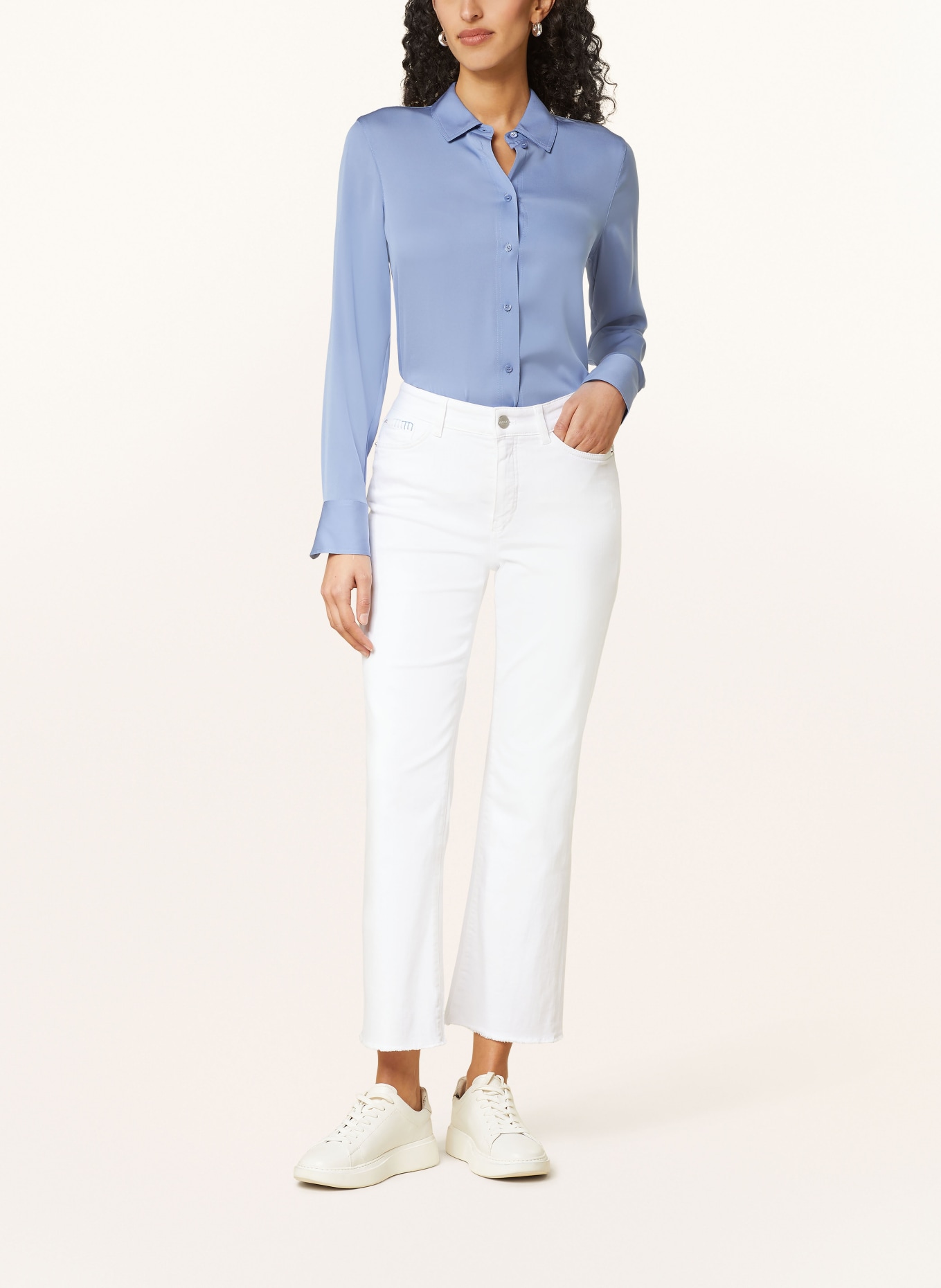 MARC CAIN 7/8 jeans, Color: WHITE (Image 2)
