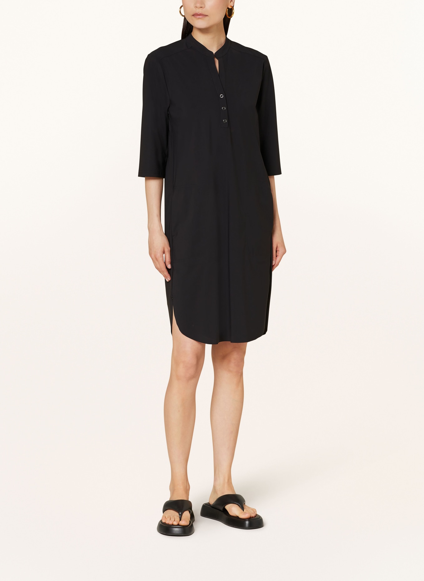 RAFFAELLO ROSSI Dress AMBRA with 3/4 sleeves, Color: BLACK (Image 2)