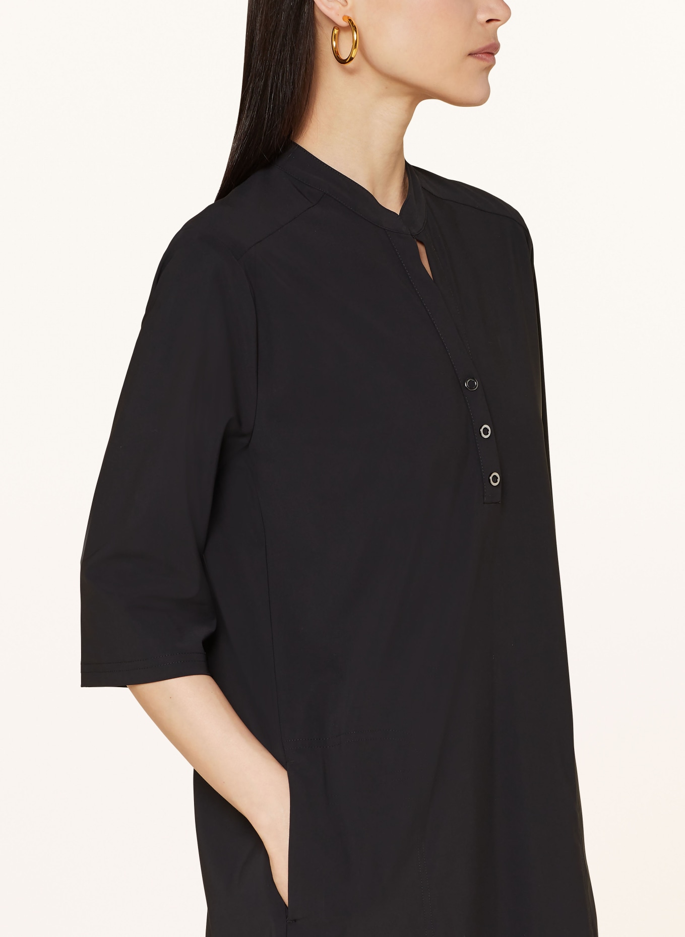 RAFFAELLO ROSSI Dress AMBRA with 3/4 sleeves, Color: BLACK (Image 4)