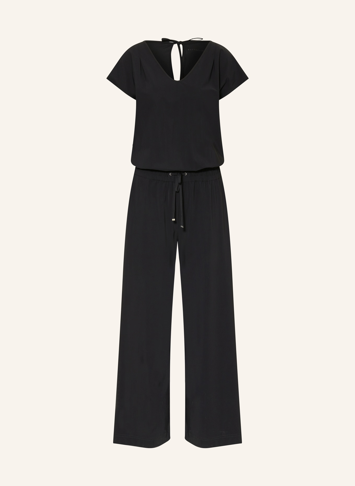RAFFAELLO ROSSI Jersey jumpsuit JO, Color: BLACK (Image 1)