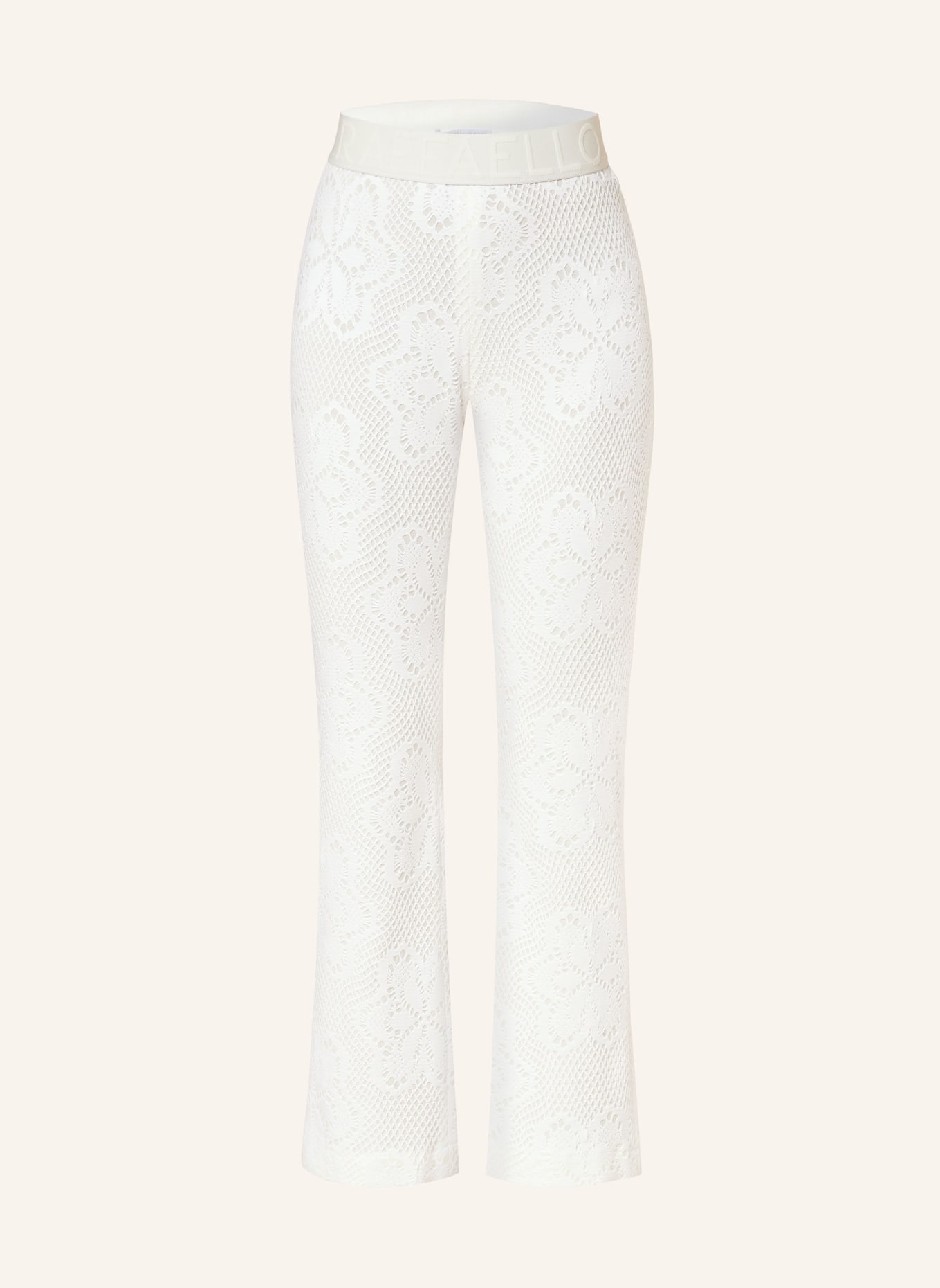 RAFFAELLO ROSSI 7/8 knit trousers MACY, Color: WHITE (Image 1)