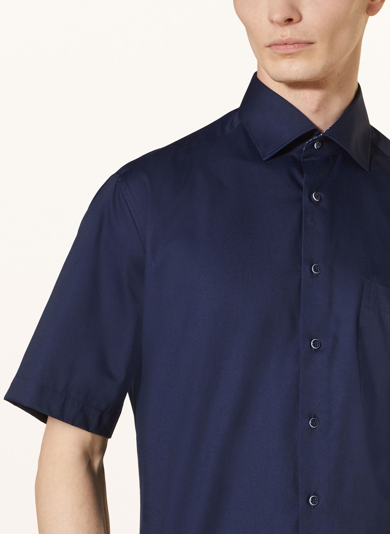ETERNA Short sleeve shirt comfort fit, Color: DARK BLUE (Image 4)