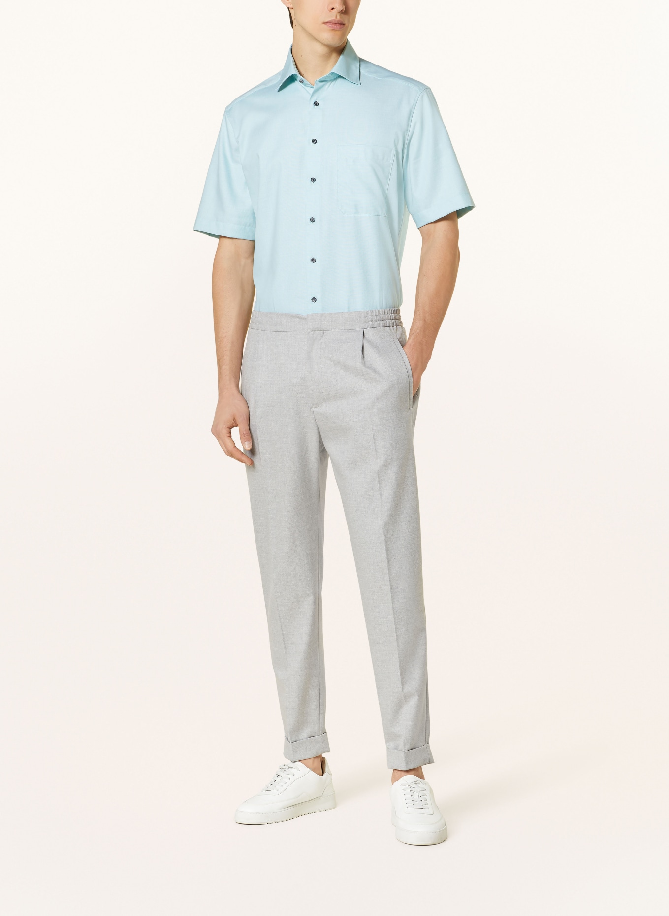 ETERNA Short sleeve shirt comfort fit, Color: MINT (Image 2)