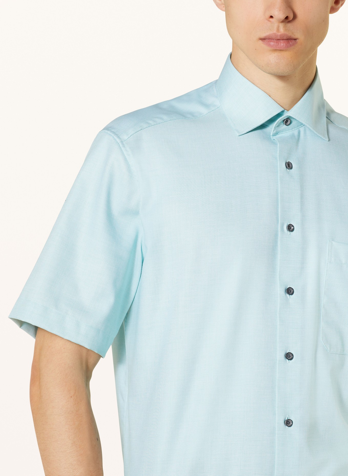 ETERNA Short sleeve shirt comfort fit, Color: MINT (Image 4)
