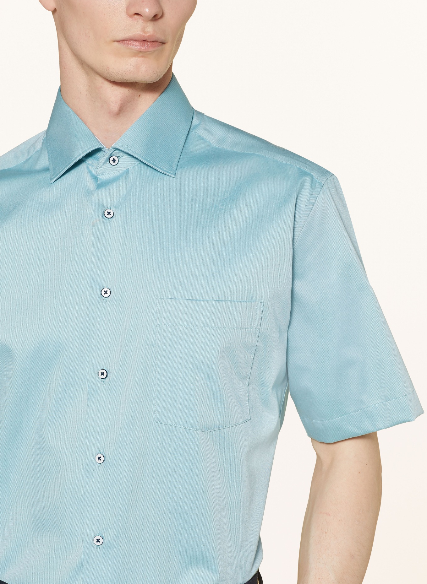 ETERNA Short sleeve shirt modern fit, Color: MINT (Image 4)