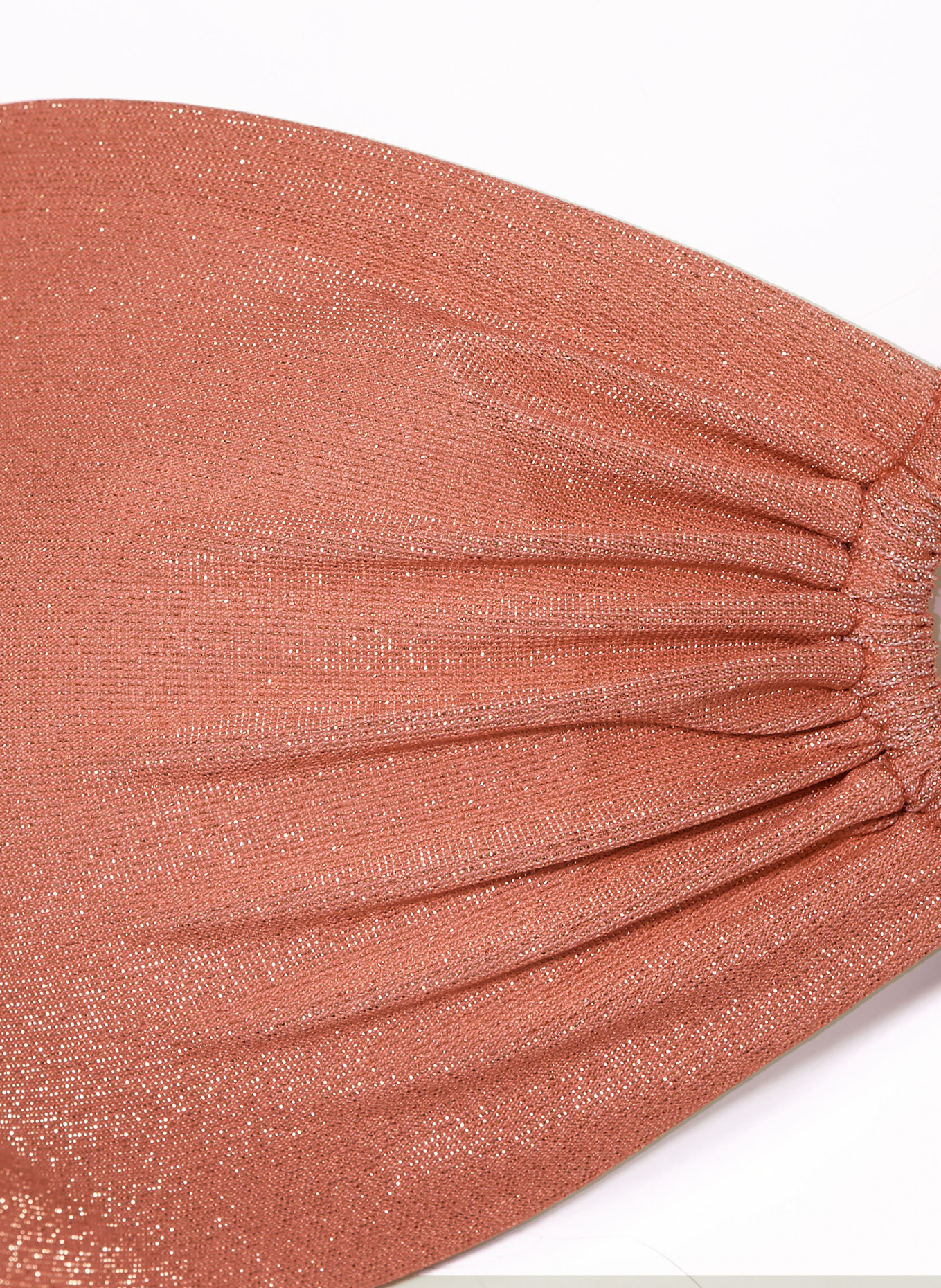 GUESS Bandeau bikini top with glitter thread, Color: SALMON (Image 6)