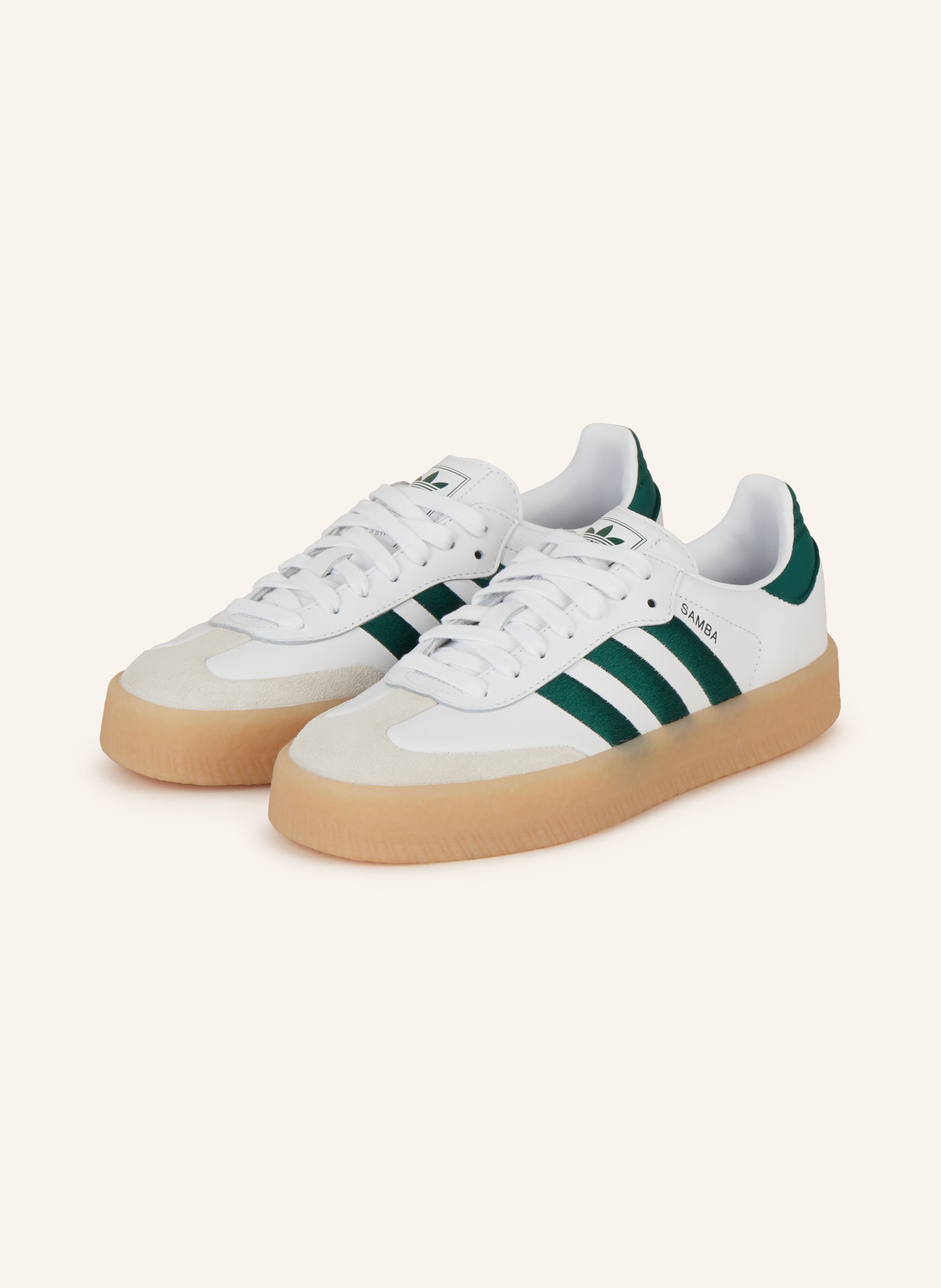 adidas Originals Sneaker SAMBAE, Farbe: WEISS/ GRÜN (Bild 1)
