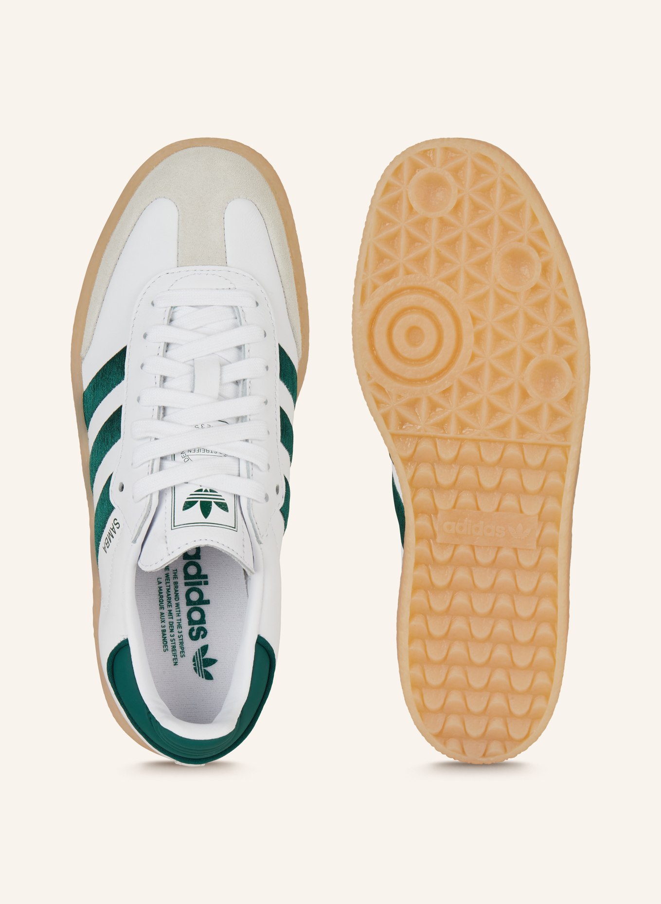 adidas Originals Sneakers SAMBAE, Color: WHITE/ GREEN (Image 5)