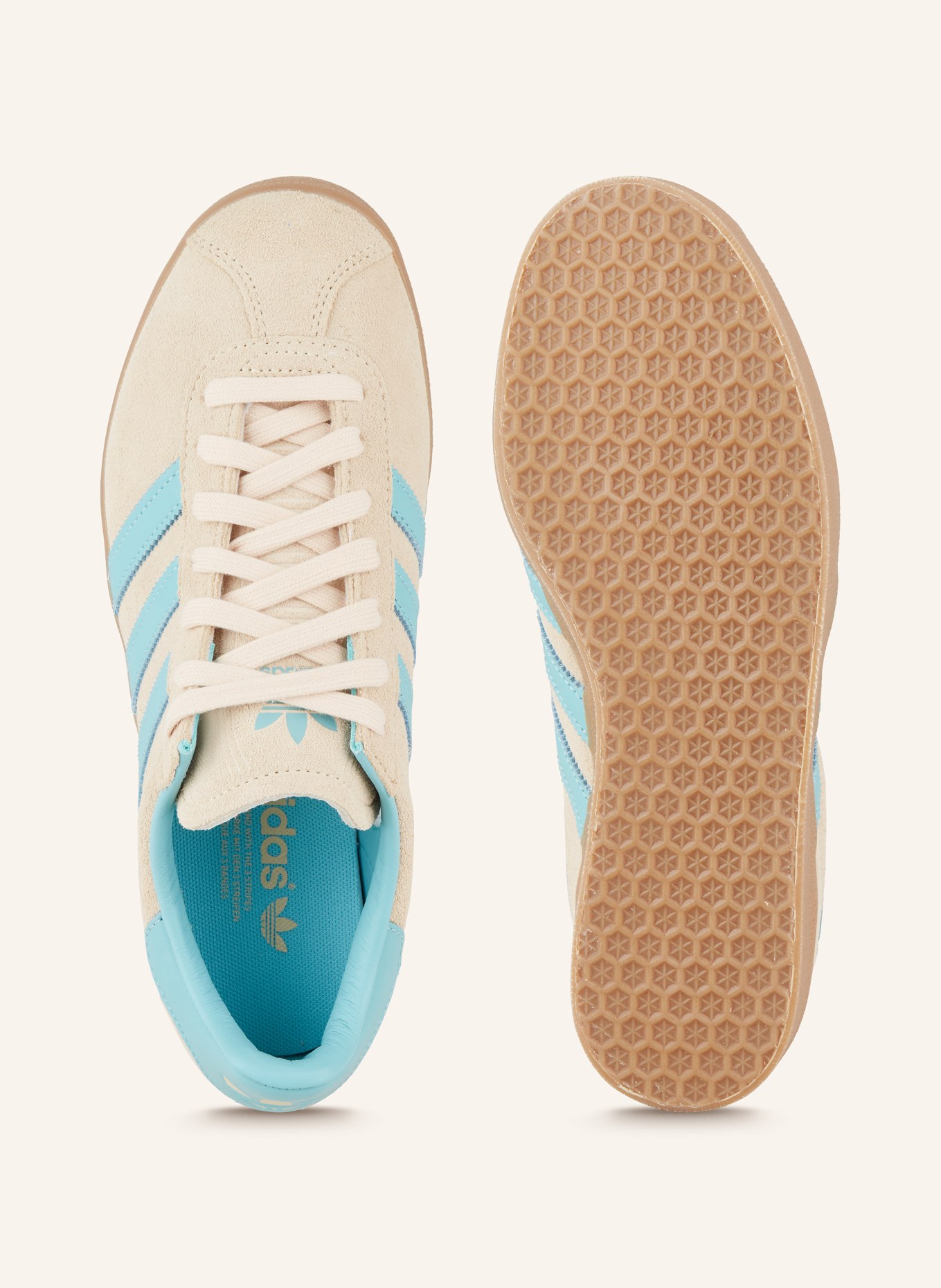 adidas Originals Sneaker GAZELLE 85, Farbe: CREME/ TÜRKIS (Bild 5)