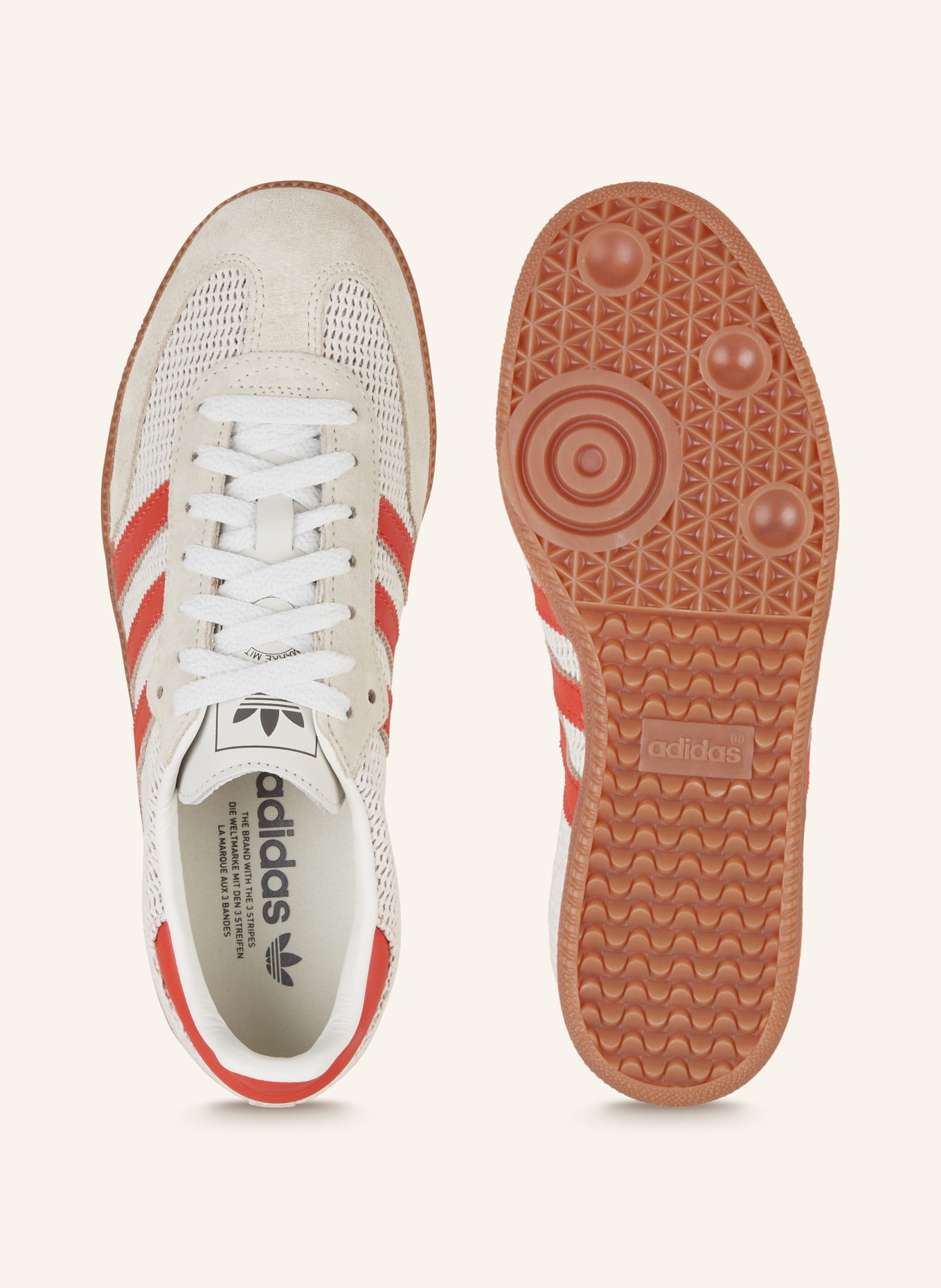 adidas Originals Sneakersy SAMBA OG, Kolor: BIAŁY/ CZERWONY (Obrazek 5)