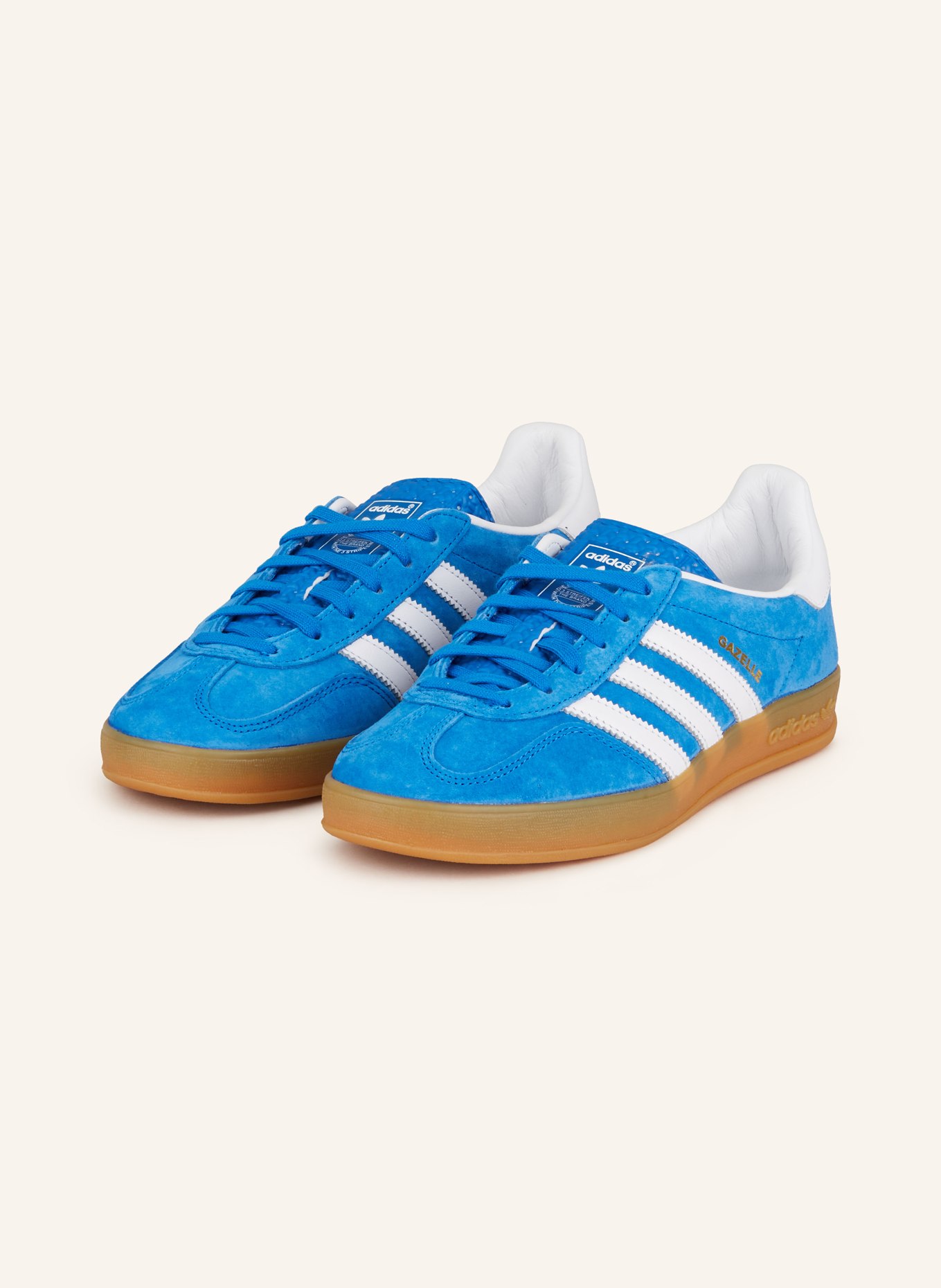 adidas Originals Sneakers GAZELLE INDOOR, Color: LIGHT BLUE/ WHITE (Image 1)