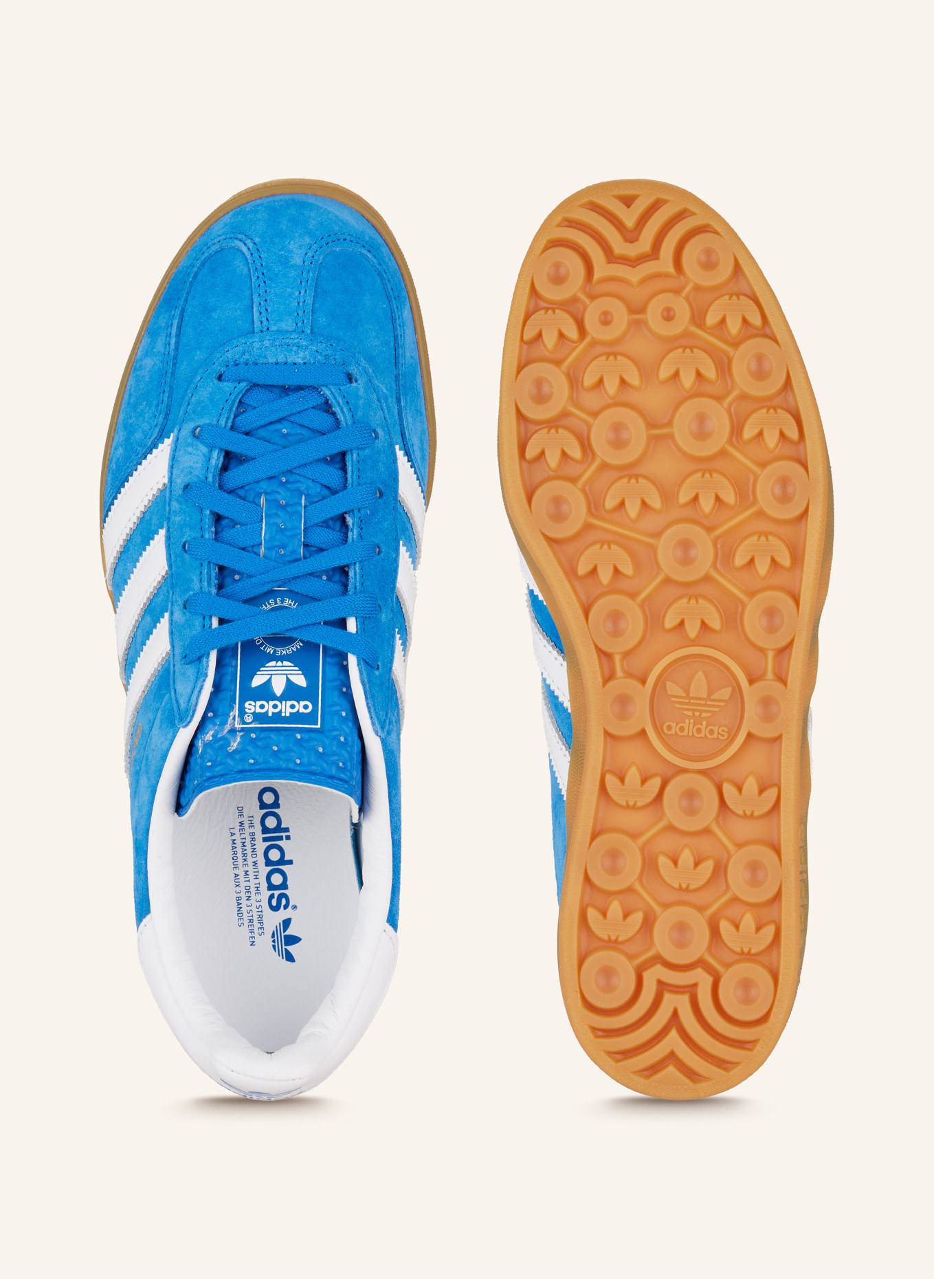 adidas Originals Sneaker GAZELLE INDOOR, Farbe: HELLBLAU/ WEISS (Bild 5)