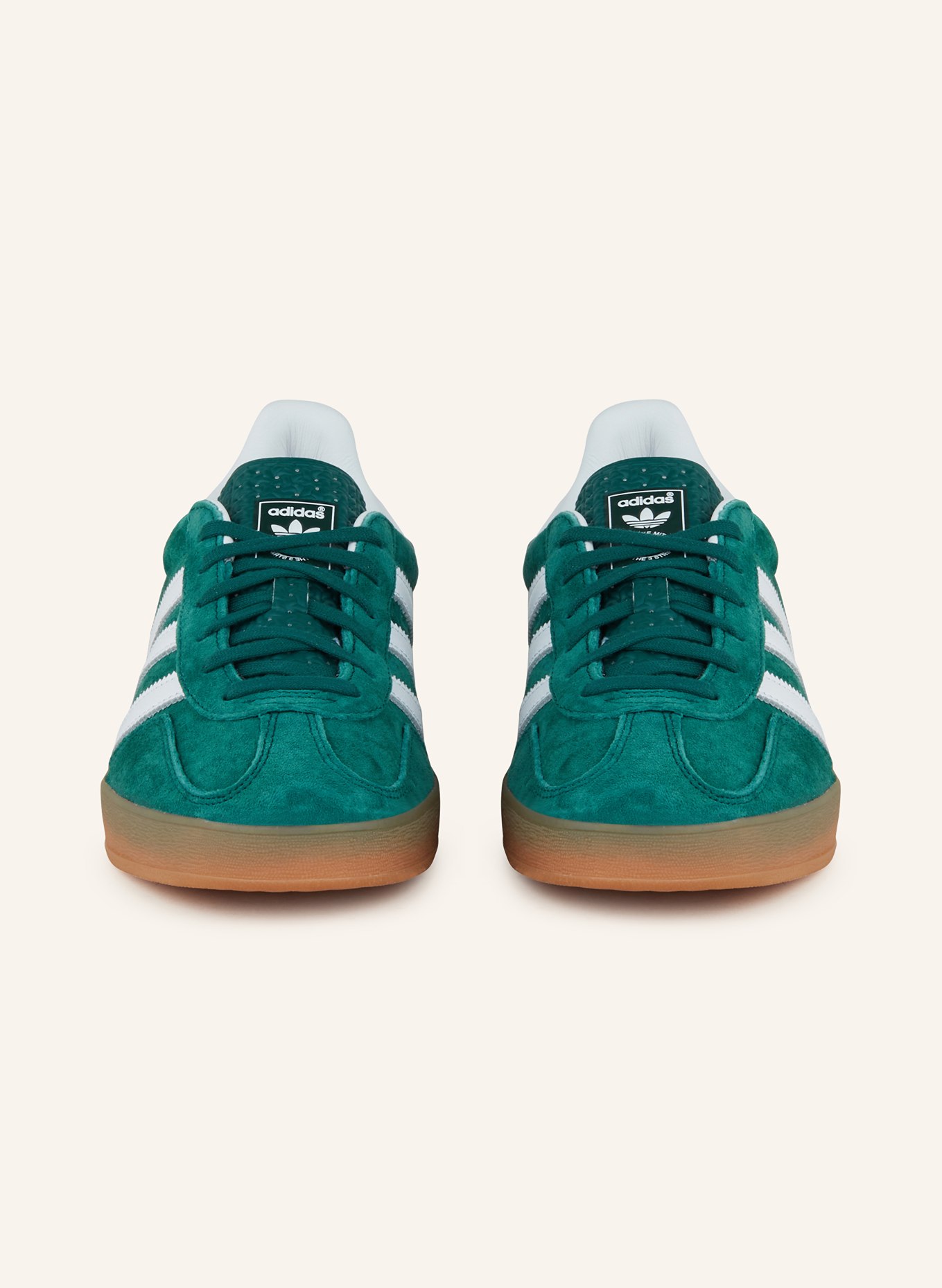 adidas Originals Sneaker GAZELLE INDOOR, Farbe: GRÜN/ WEISS (Bild 3)