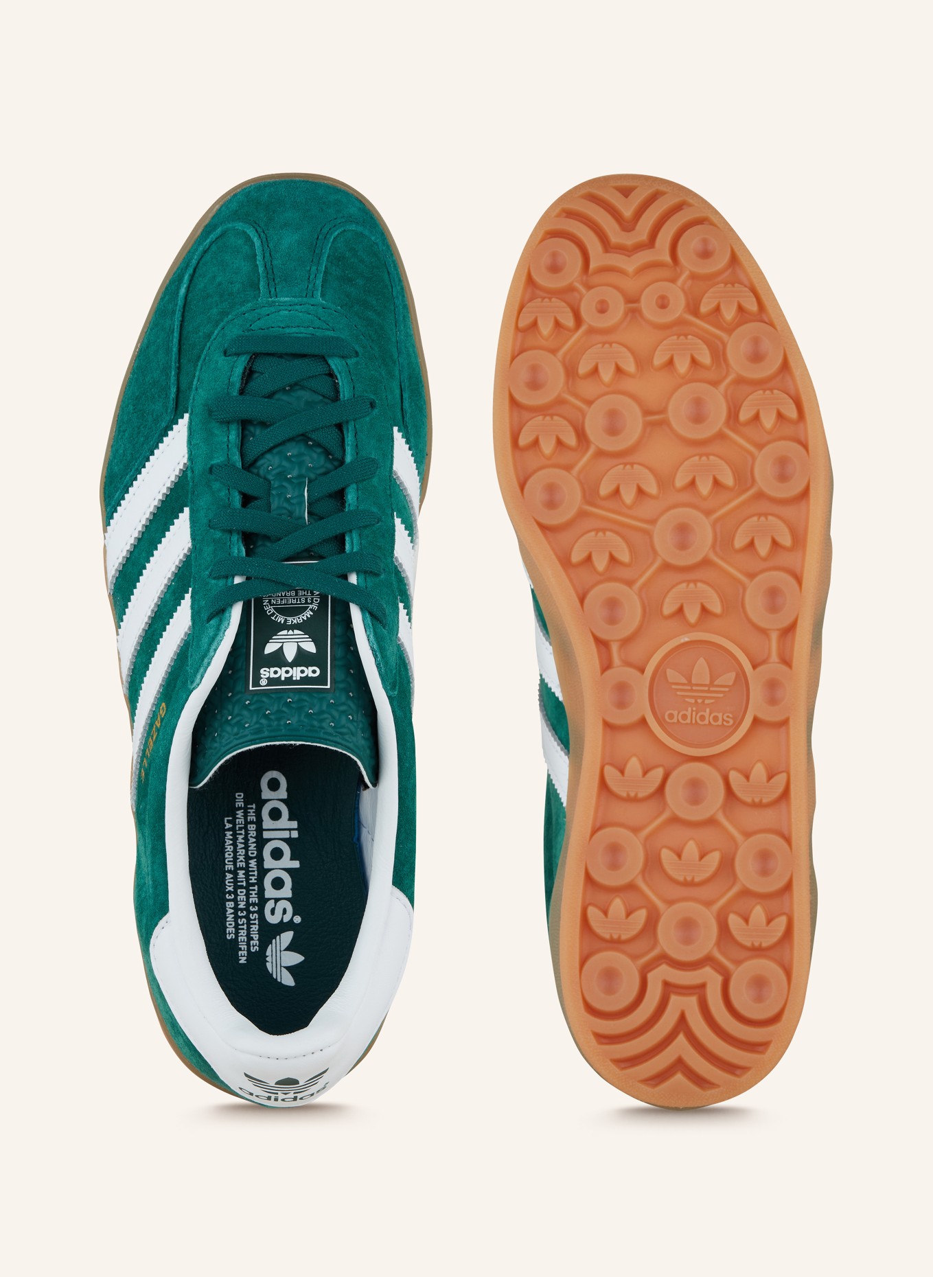 adidas Originals Sneakers GAZELLE INDOOR, Color: GREEN/ WHITE (Image 5)