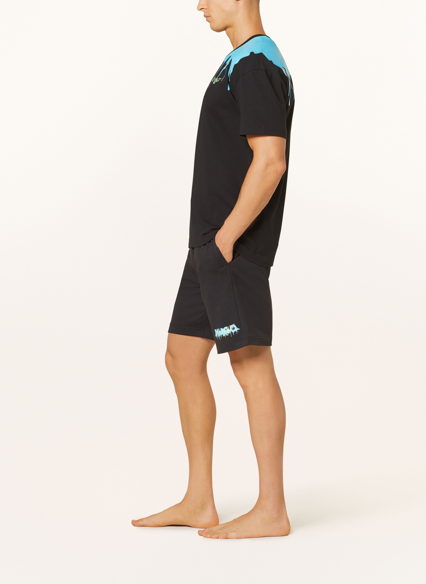 HUGO Sweat shorts, Color: BLACK (Image 4)