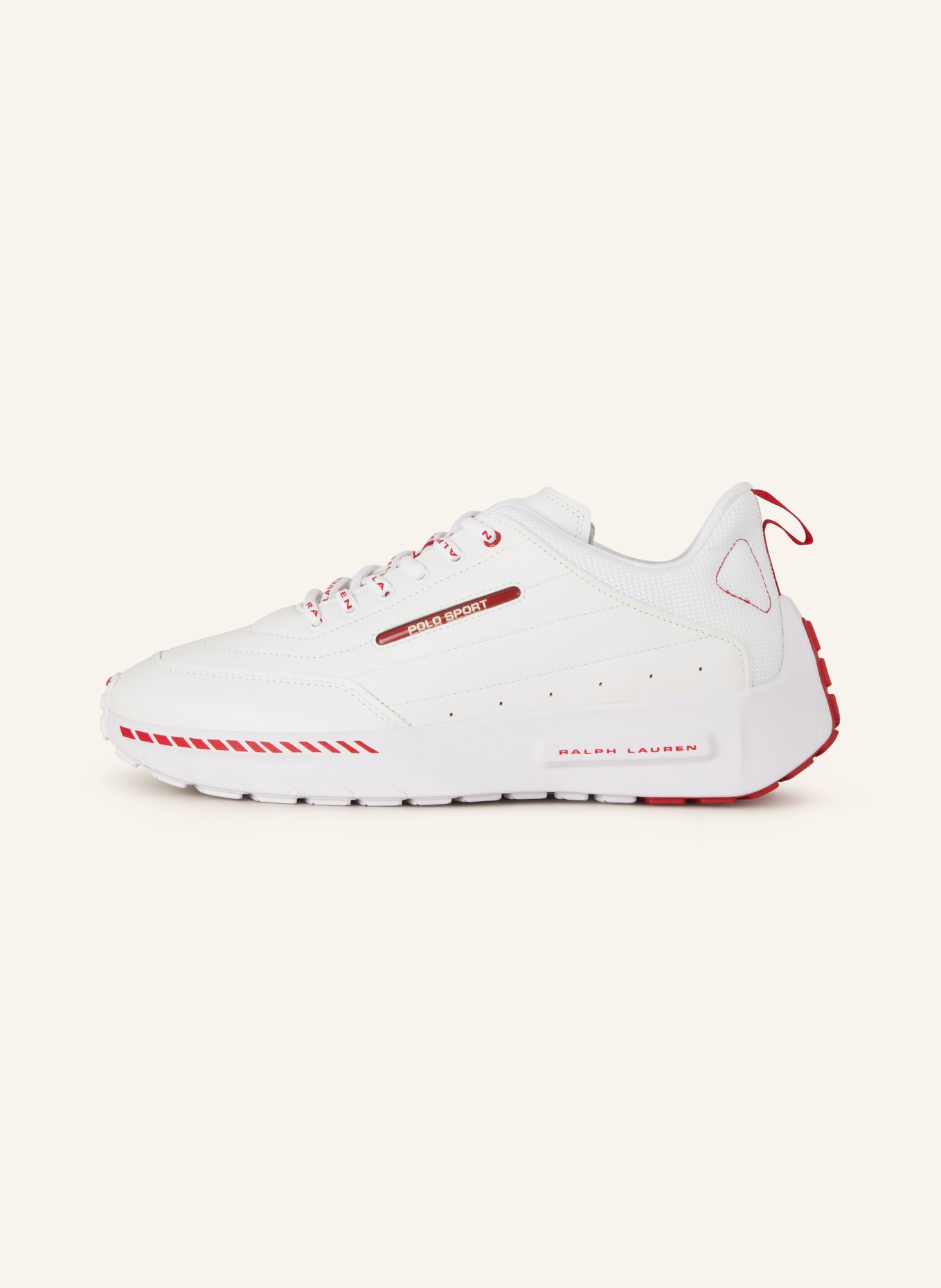 POLO SPORT Sneakers, Color: WHITE/ RED (Image 4)