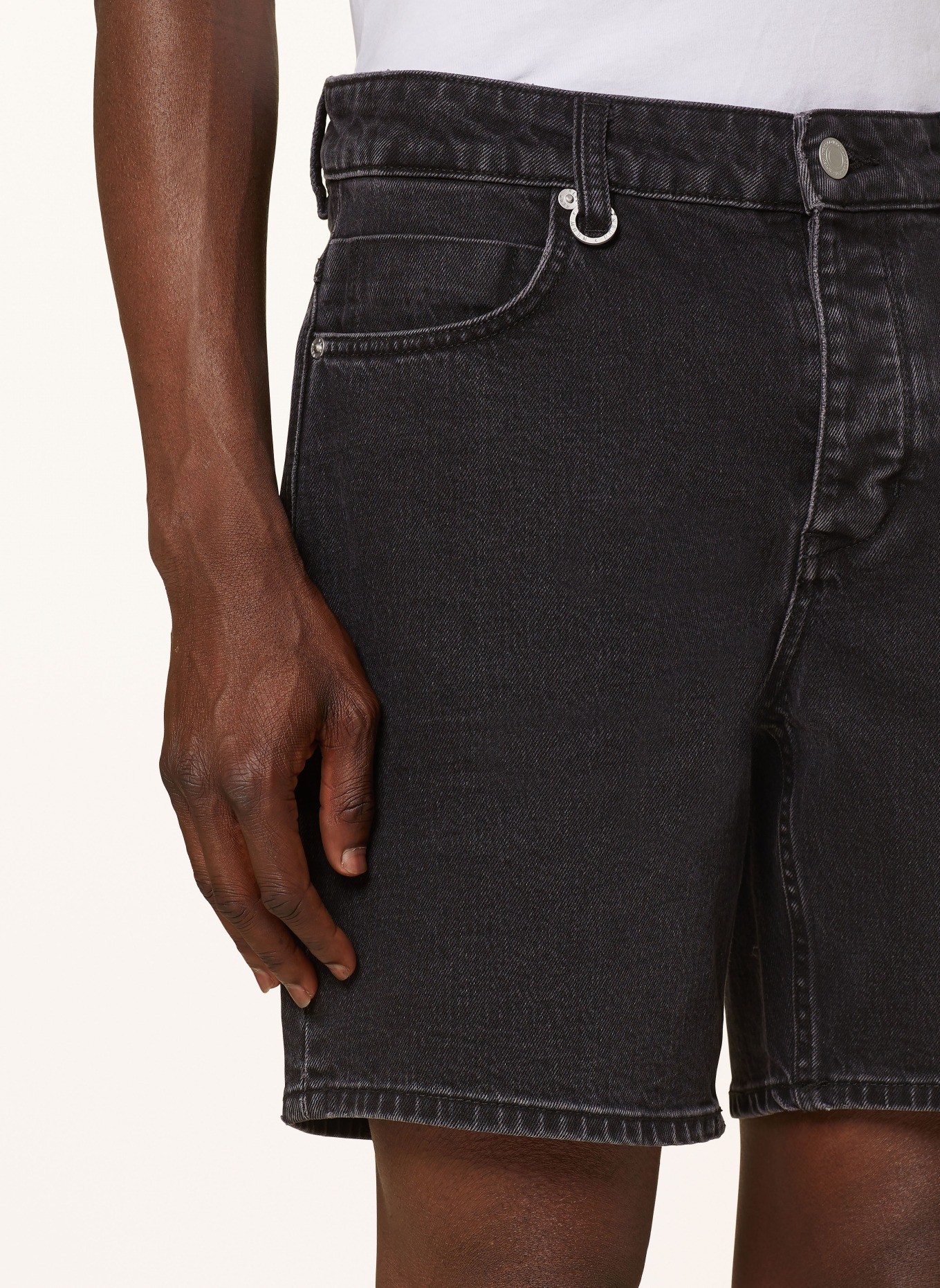 NEUW Szorty jeansowe slim relaxed, Kolor: CZARNY (Obrazek 5)