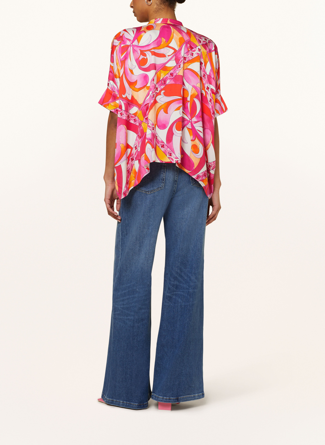 Emily VAN DEN BERGH Bluse, Farbe: PINK/ ORANGE/ WEISS (Bild 3)