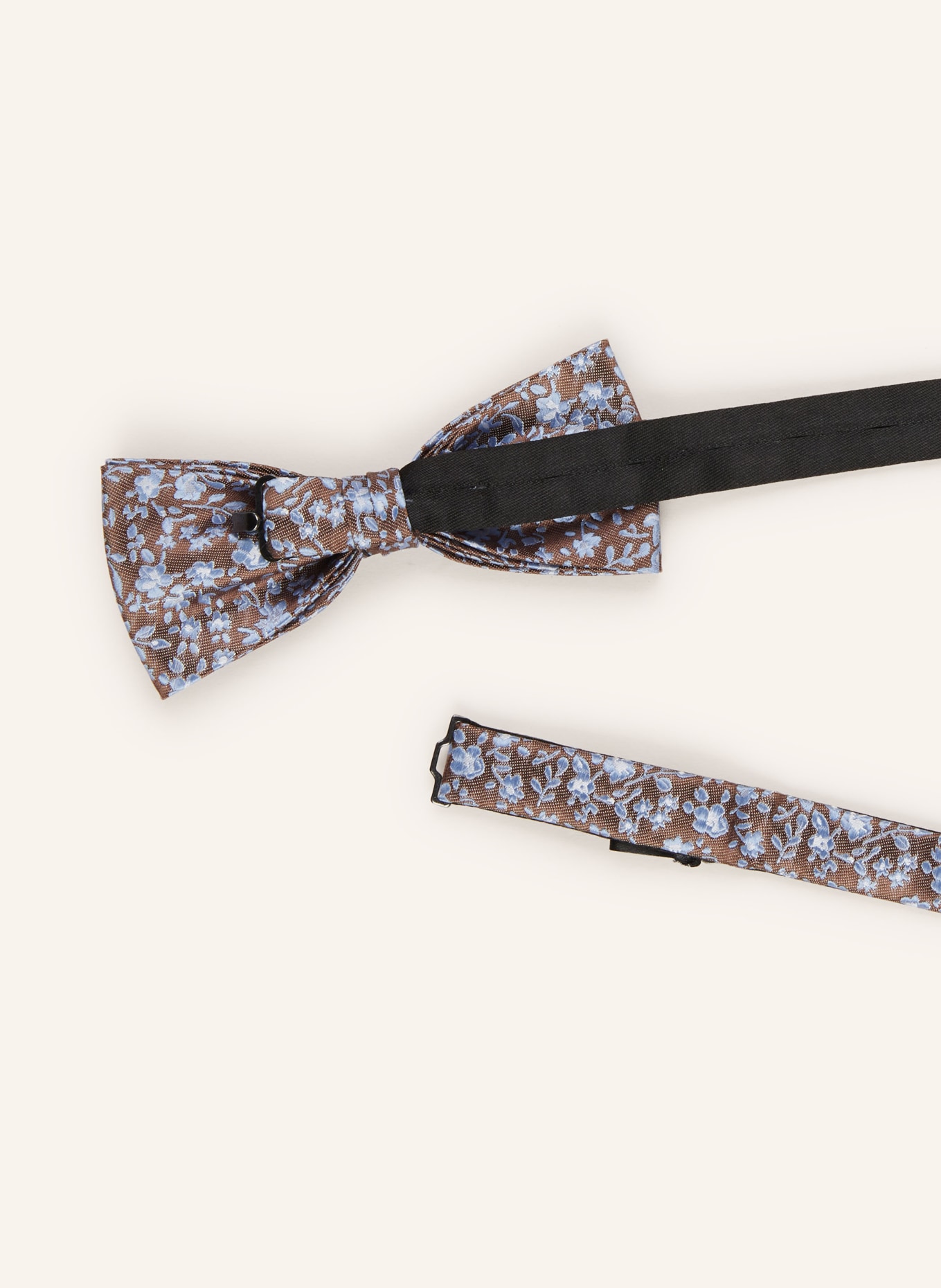 MONTI Set: Bow tie and pocket square, Color: BROWN/ BLUE (Image 3)