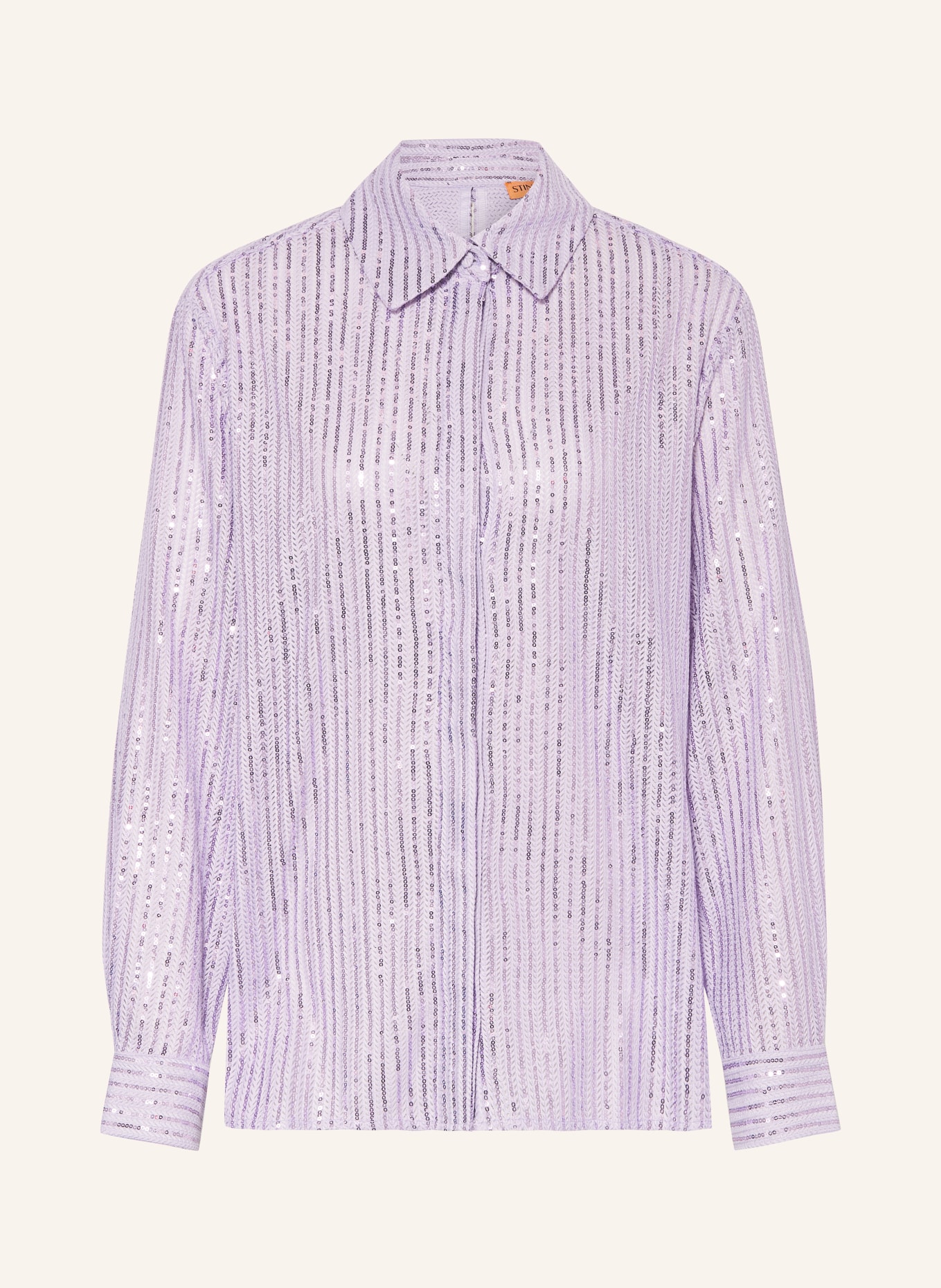 STINE GOYA Shirt blouse with sequins, Color: LAVENDER (Image 1)