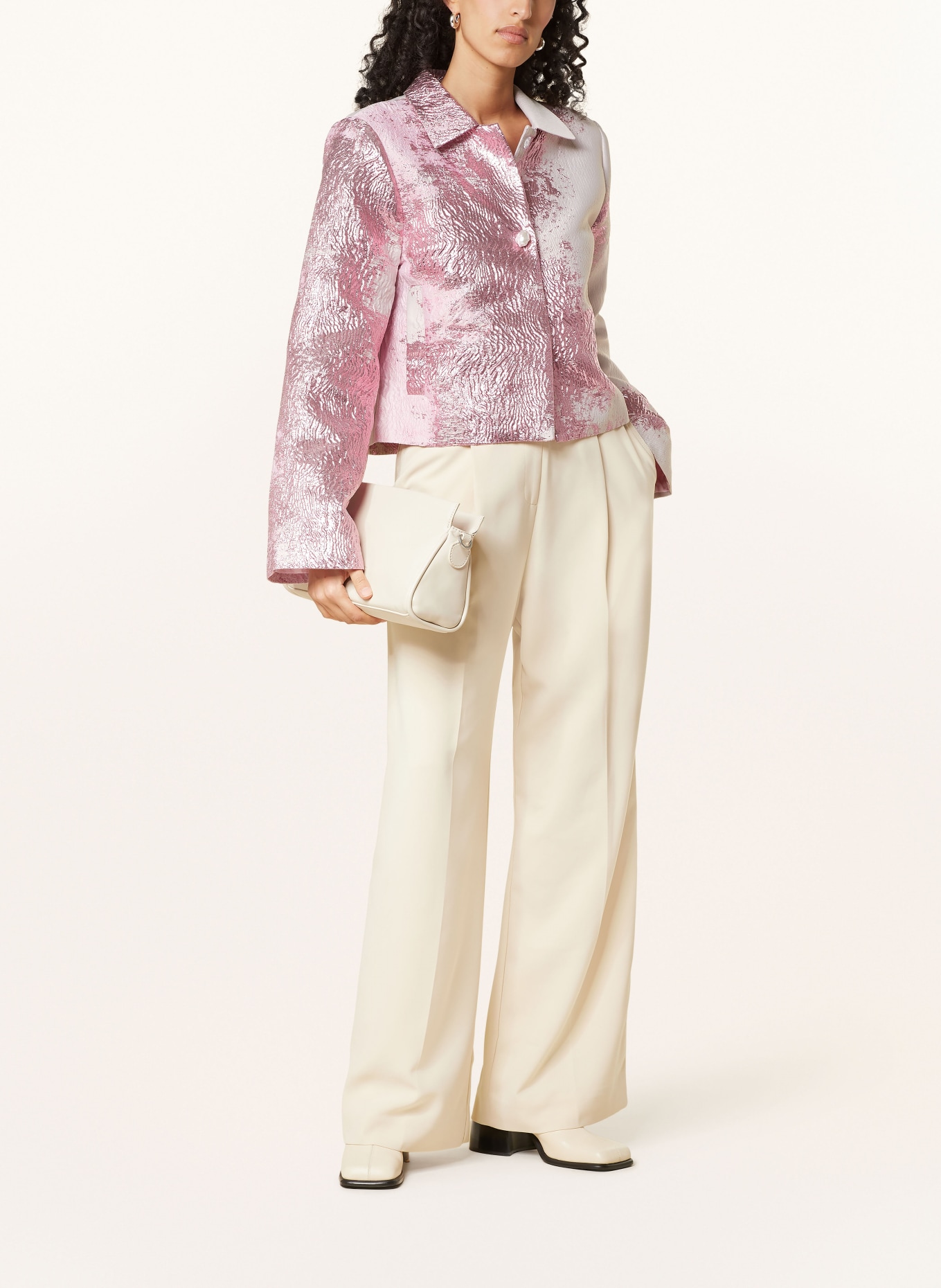STINE GOYA Boxy jacket KIANA, Color: ROSE/ PINK (Image 2)