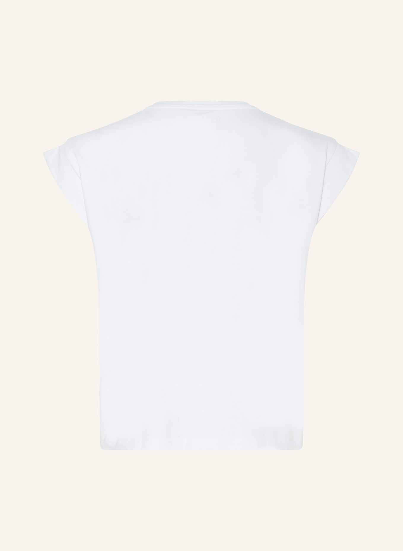 GUESS T-shirt z cekinami i ozdobnymi perełkami, Kolor: BIAŁY (Obrazek 2)