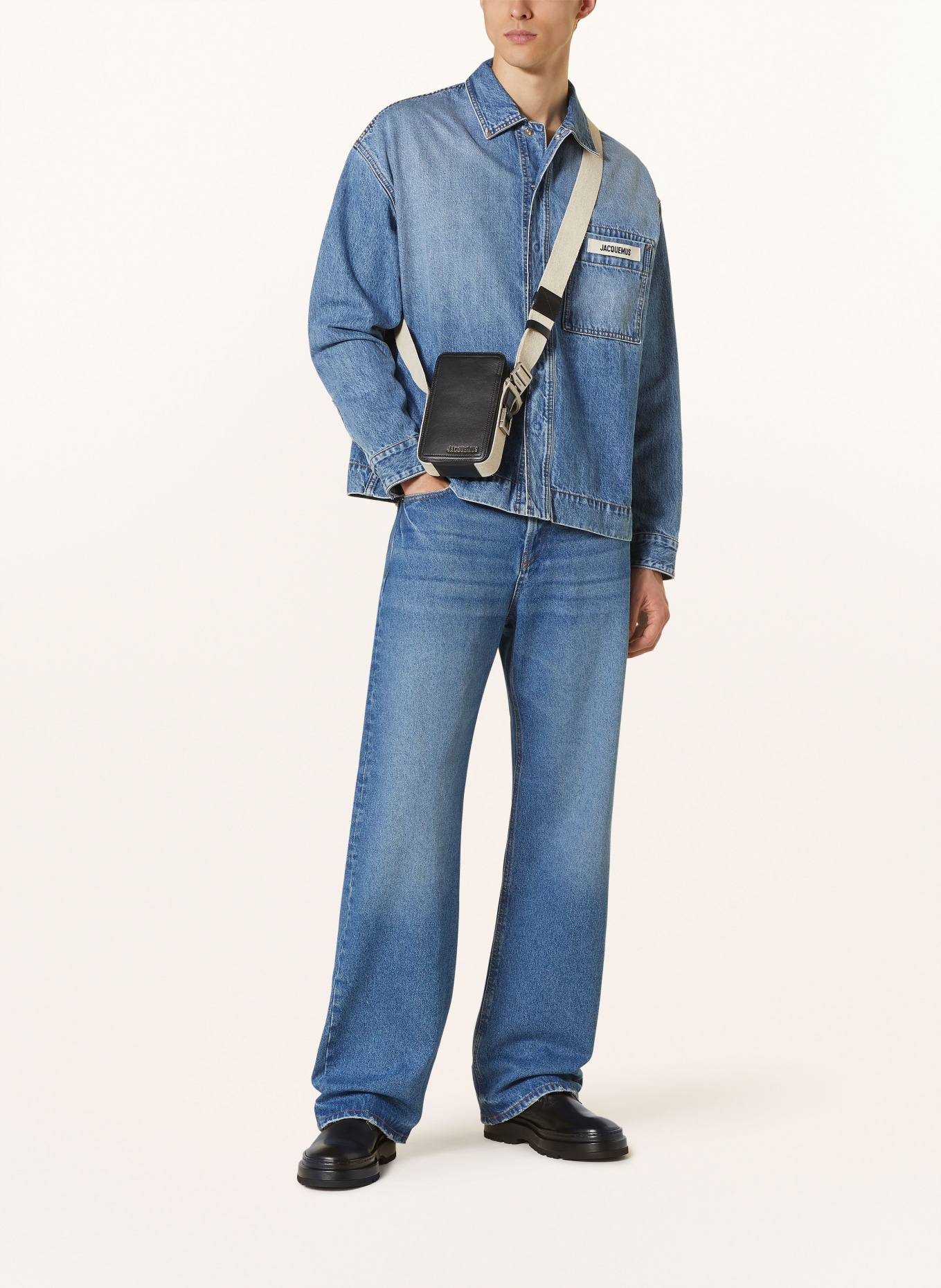 JACQUEMUS Jeans LE DE NIMES DROIT regular fit, Color: 332 BLUE/TABAC (Image 2)