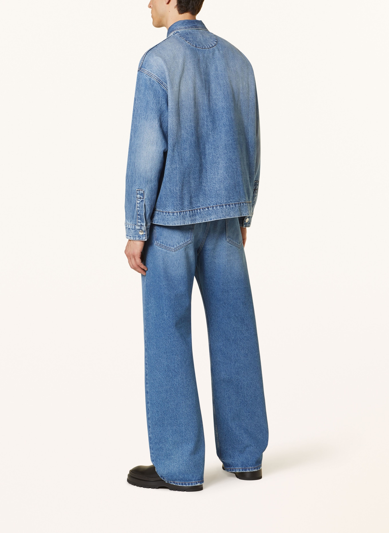 JACQUEMUS Jeans LE DE NIMES DROIT Regular Fit, Farbe: 332 BLUE/TABAC (Bild 3)