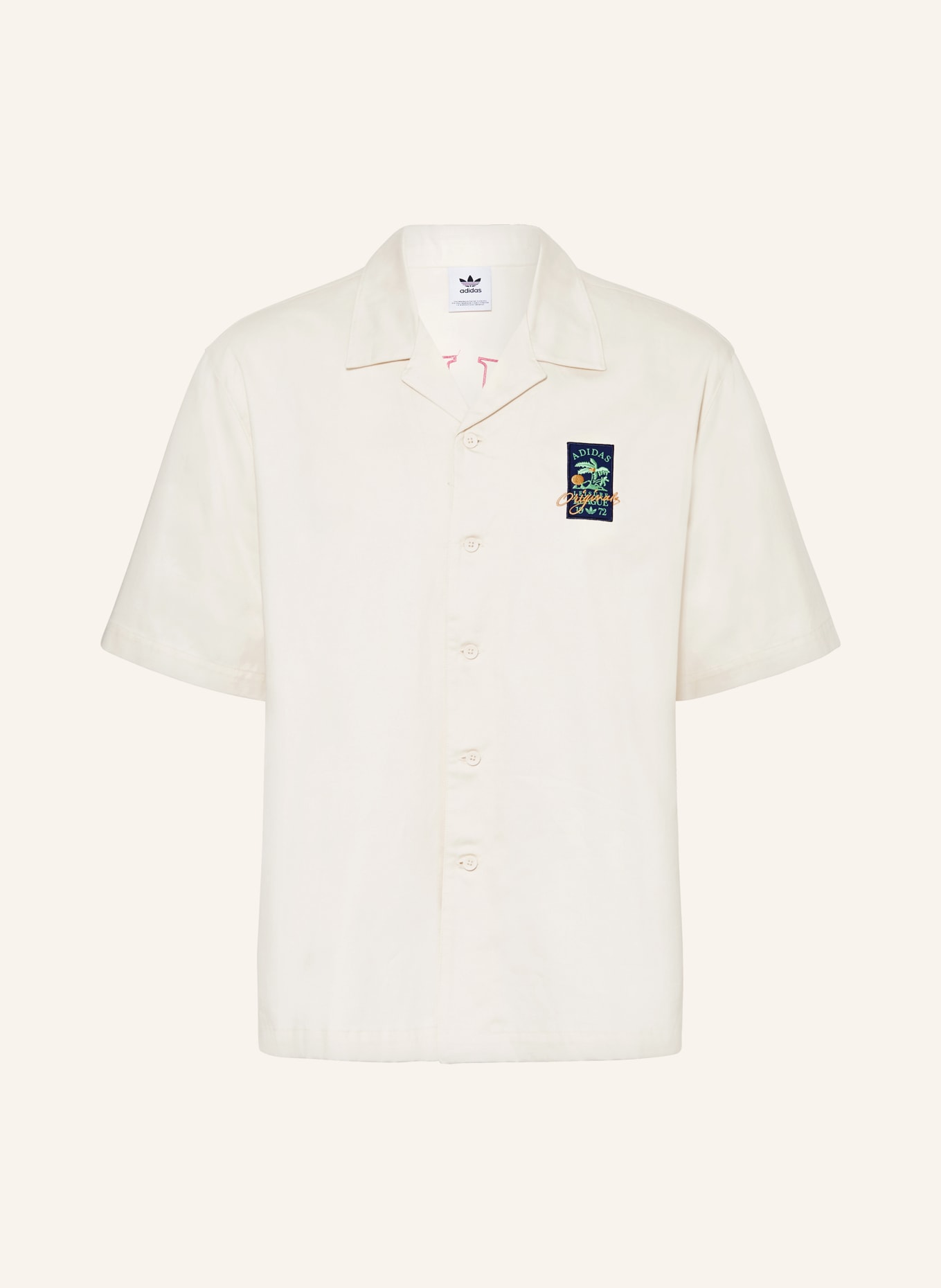 adidas Originals Resort shirt ORIGINALS LEISURE LEAGUE GROUNDSKEEPER, Color: CREAM (Image 1)