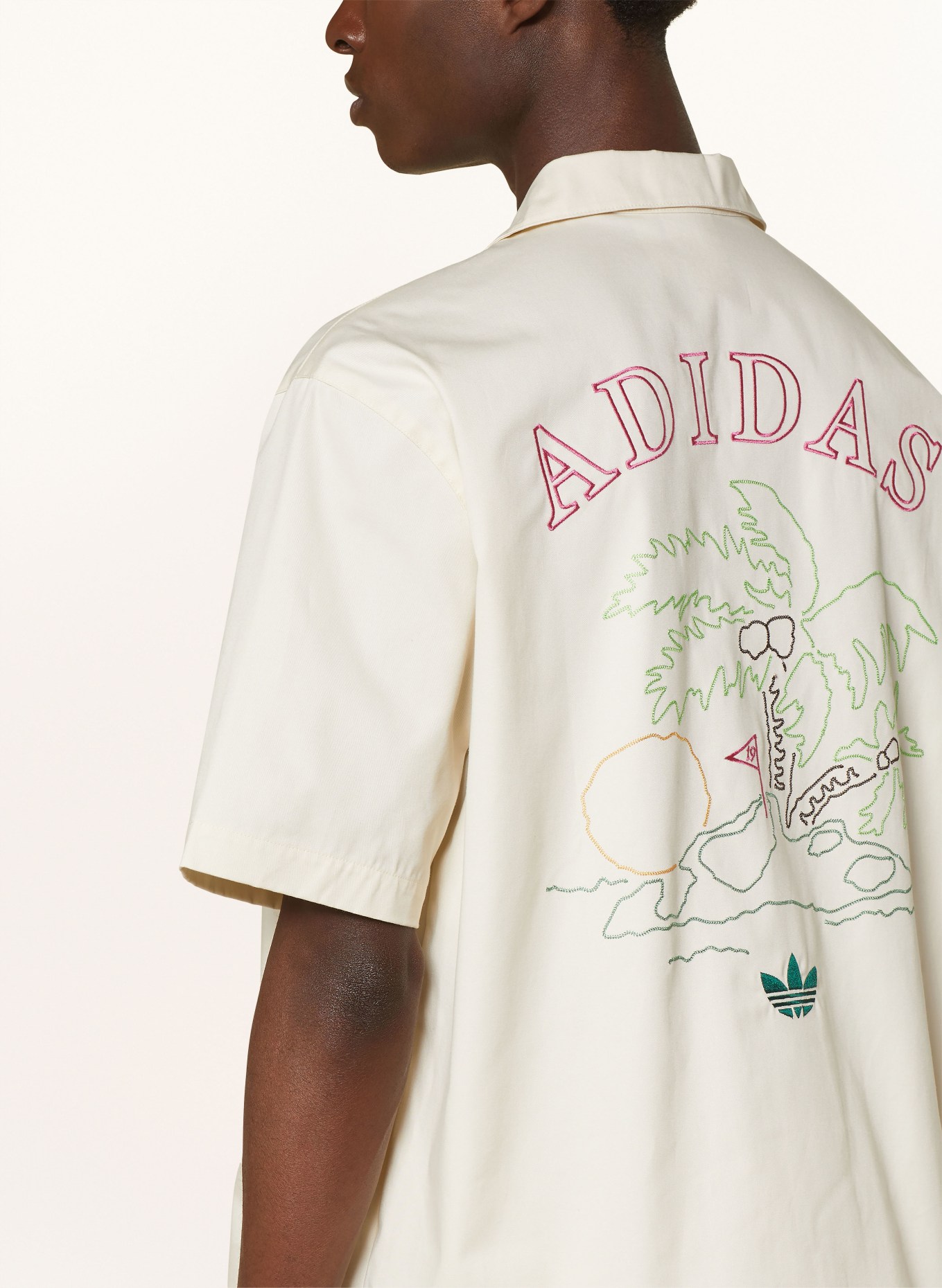 adidas Originals Resort shirt ORIGINALS LEISURE LEAGUE GROUNDSKEEPER, Color: CREAM (Image 5)