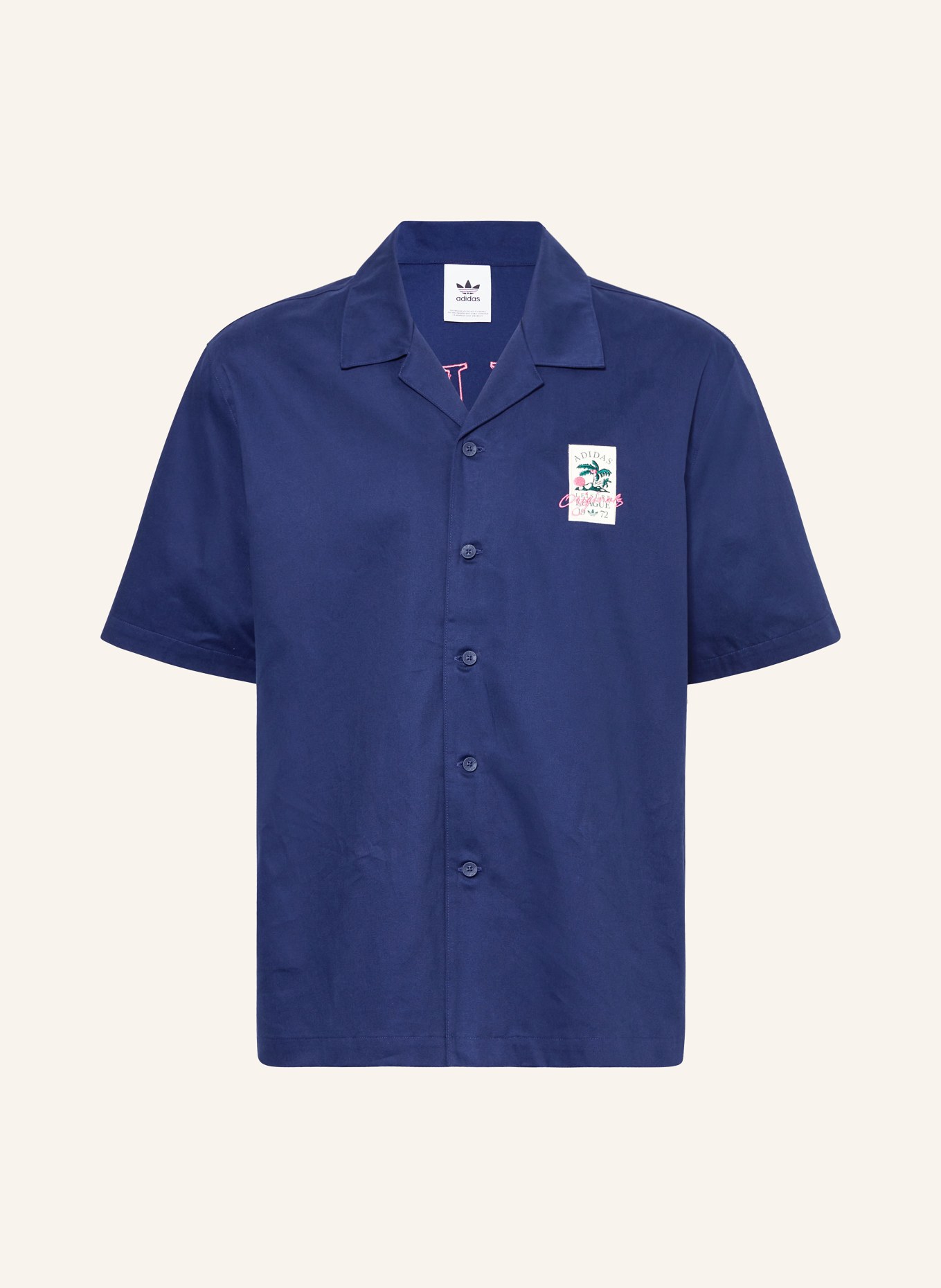 adidas Originals Resort shirt ORIGINALS LEISURE LEAGUE GROUNDSKEEPER, Color: DARK BLUE (Image 1)
