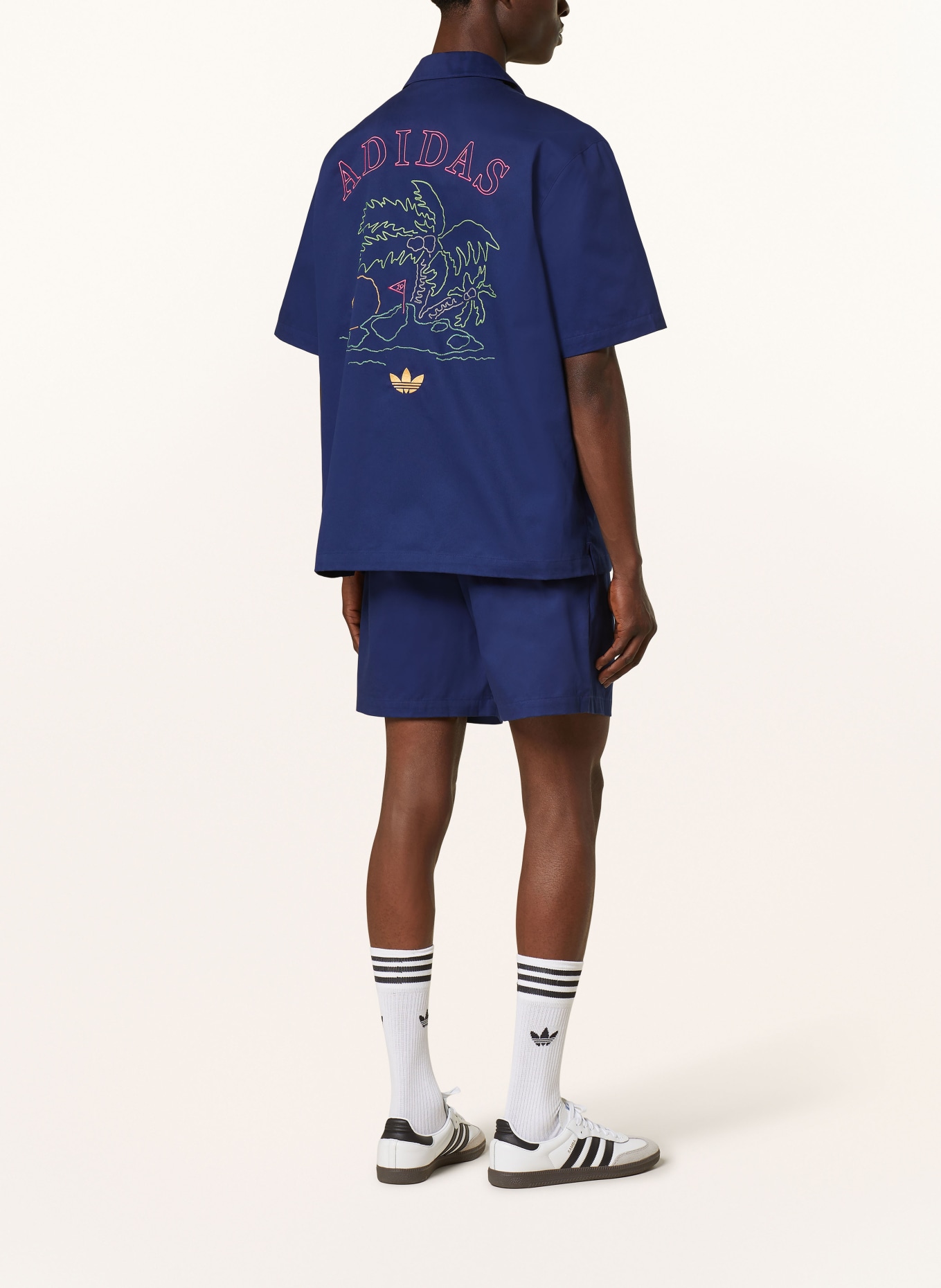 adidas Originals Resort shirt ORIGINALS LEISURE LEAGUE GROUNDSKEEPER, Color: DARK BLUE (Image 2)