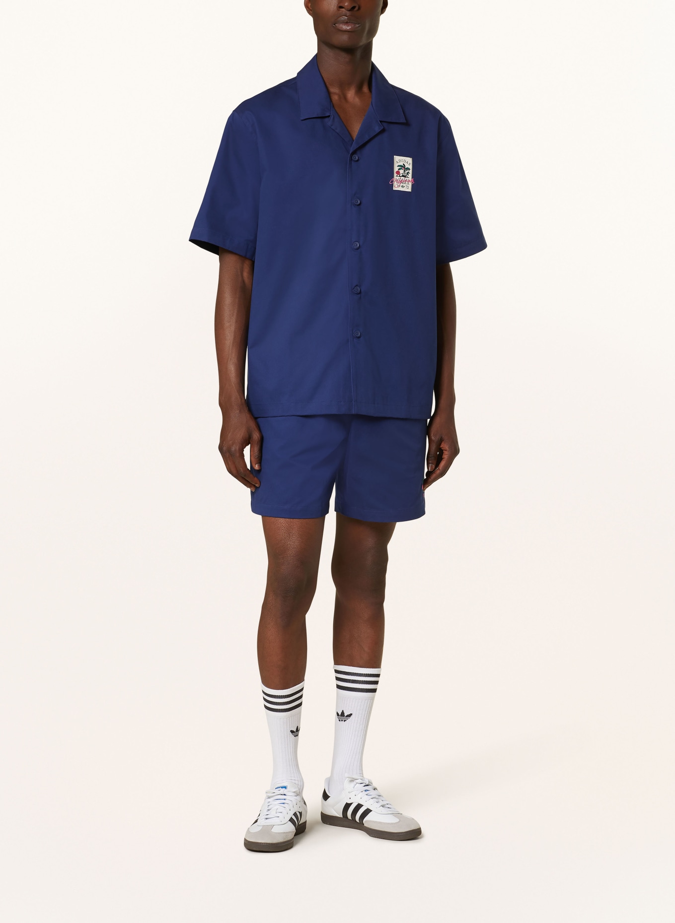 adidas Originals Resort shirt ORIGINALS LEISURE LEAGUE GROUNDSKEEPER, Color: DARK BLUE (Image 3)