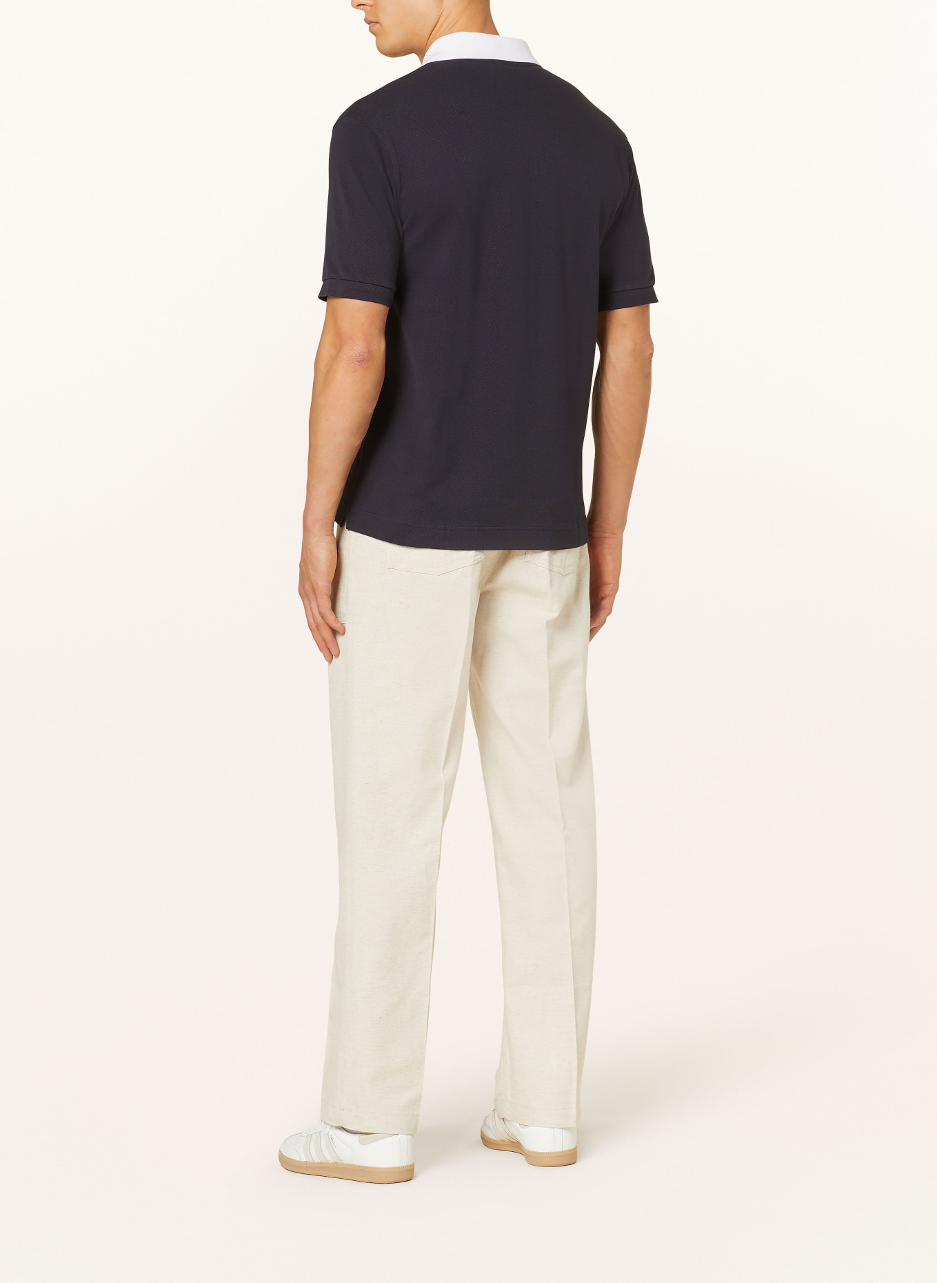 LACOSTE Piqué-Poloshirt Classic Fit, Farbe: DUNKELBLAU/ WEISS (Bild 3)