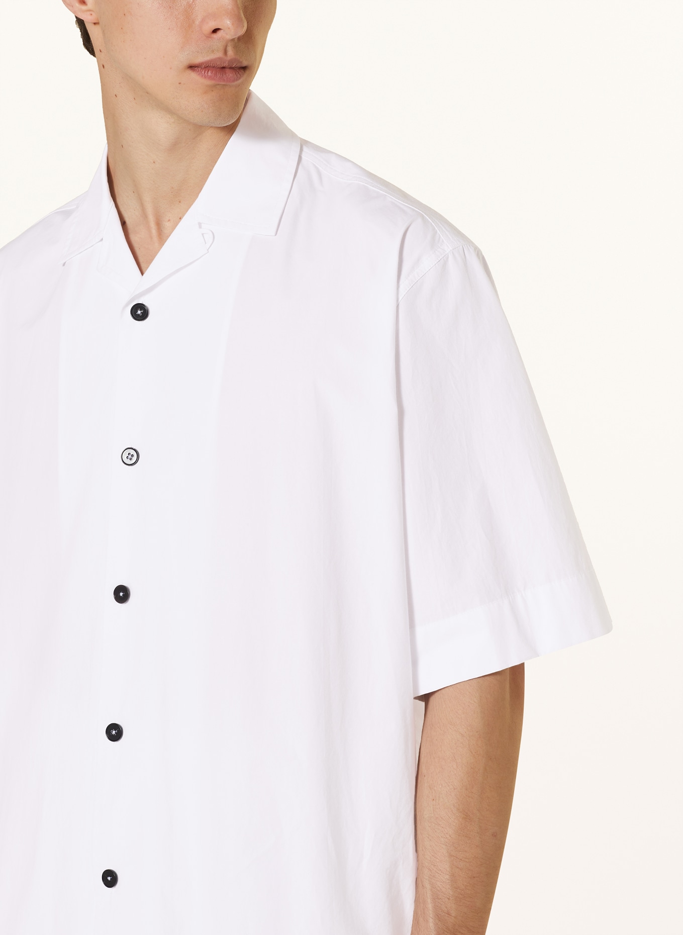 JIL SANDER Short sleeve shirt comfort fit, Color: WHITE (Image 4)