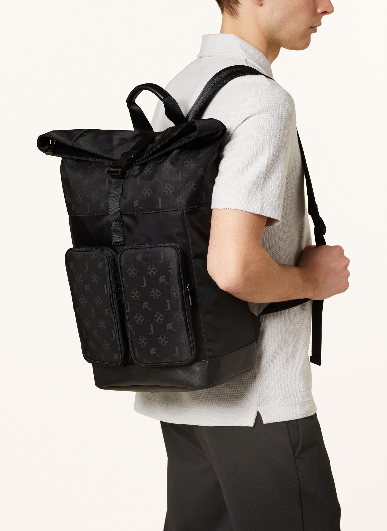 JOOP! Backpack DECORO NICOSIA OTIS with laptop compartment, Color: BLACK (Image 4)
