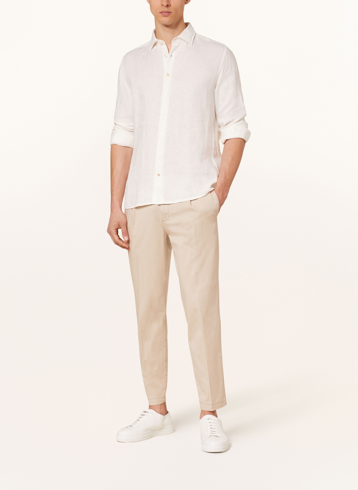 CINQUE Linen shirt CISTEVEN regular fit, Color: WHITE (Image 2)