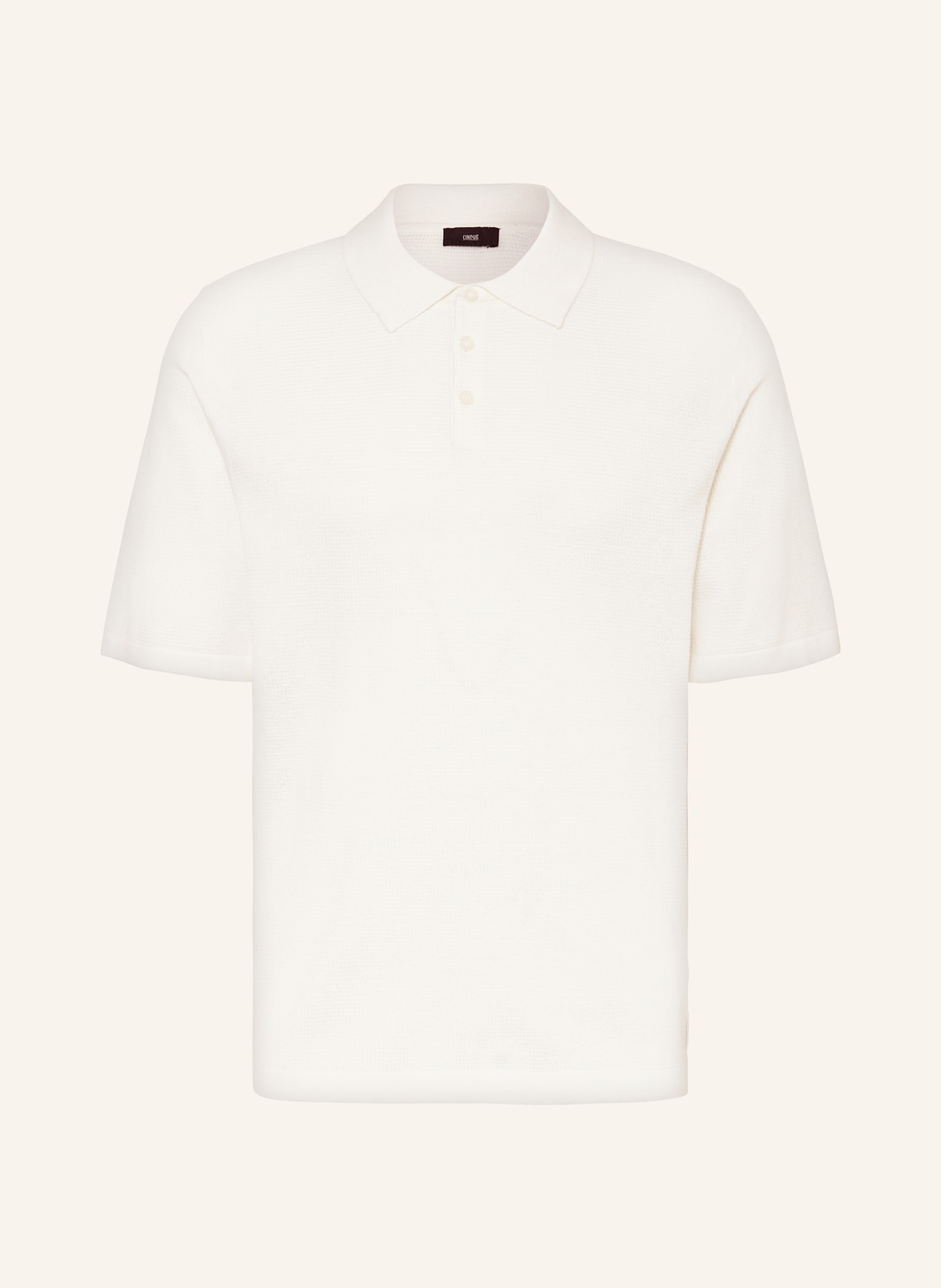 CINQUE Knitted polo shirt CIFLAVI, Color: WHITE (Image 1)