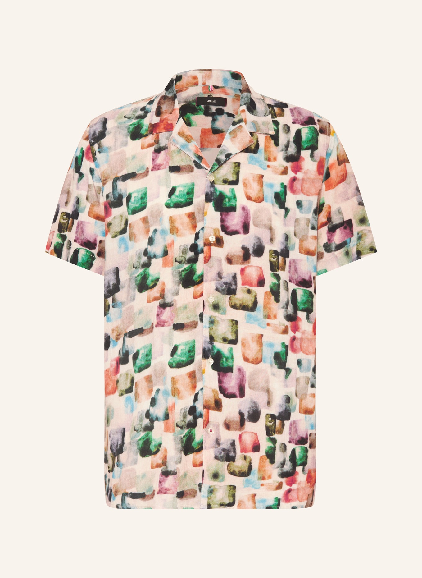 CINQUE Koszula z klapami CISPOT comfort fit, Kolor: ZIELONY/ POMARAŃCZOWY/ NIEBIESKI (Obrazek 1)
