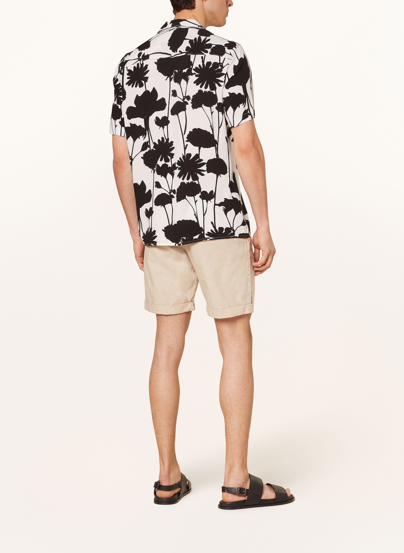 CINQUE Resort shirt CISPOT regular fit, Color: WHITE/ BLACK (Image 3)