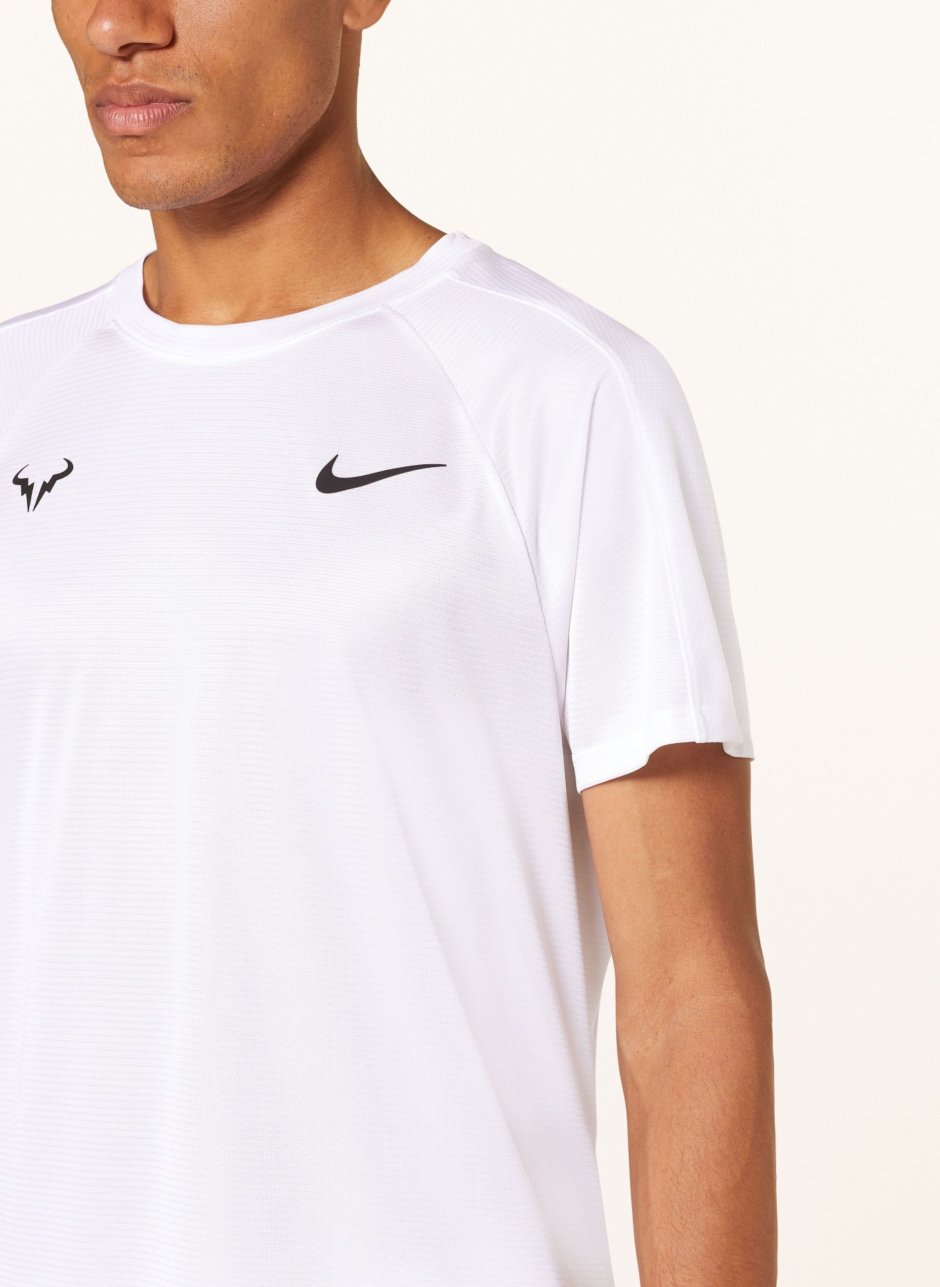 Nike T-Shirt RAFA CHALLENGER, Farbe: WEISS/ SCHWARZ (Bild 4)