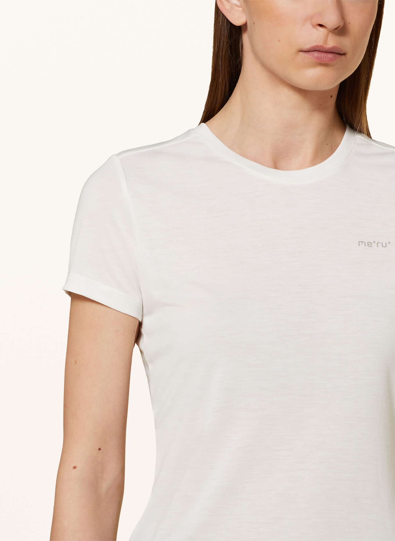 me°ru' T-shirt MIRANDELA, Color: WHITE/ BEIGE (Image 4)