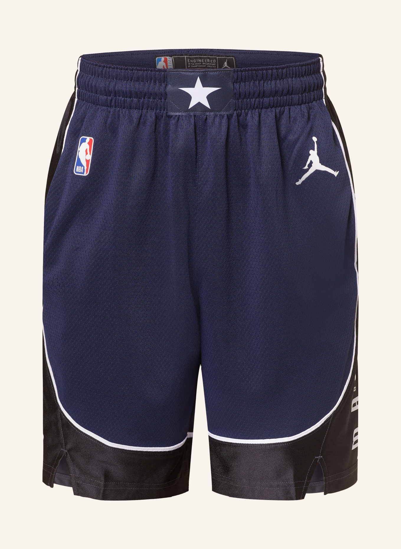 JORDAN Basketball shorts, Color: DARK BLUE/ BLACK/ WHITE (Image 1)