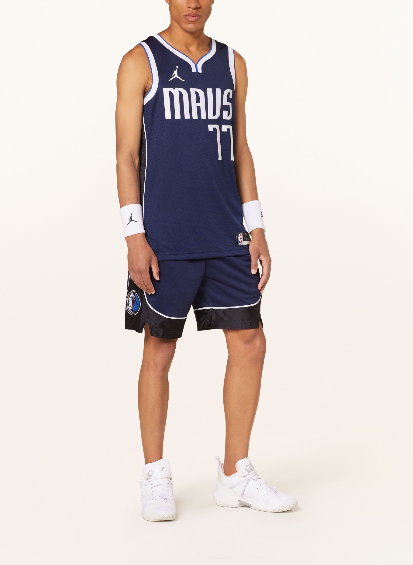 JORDAN Basketball shorts, Color: DARK BLUE/ BLACK/ WHITE (Image 2)