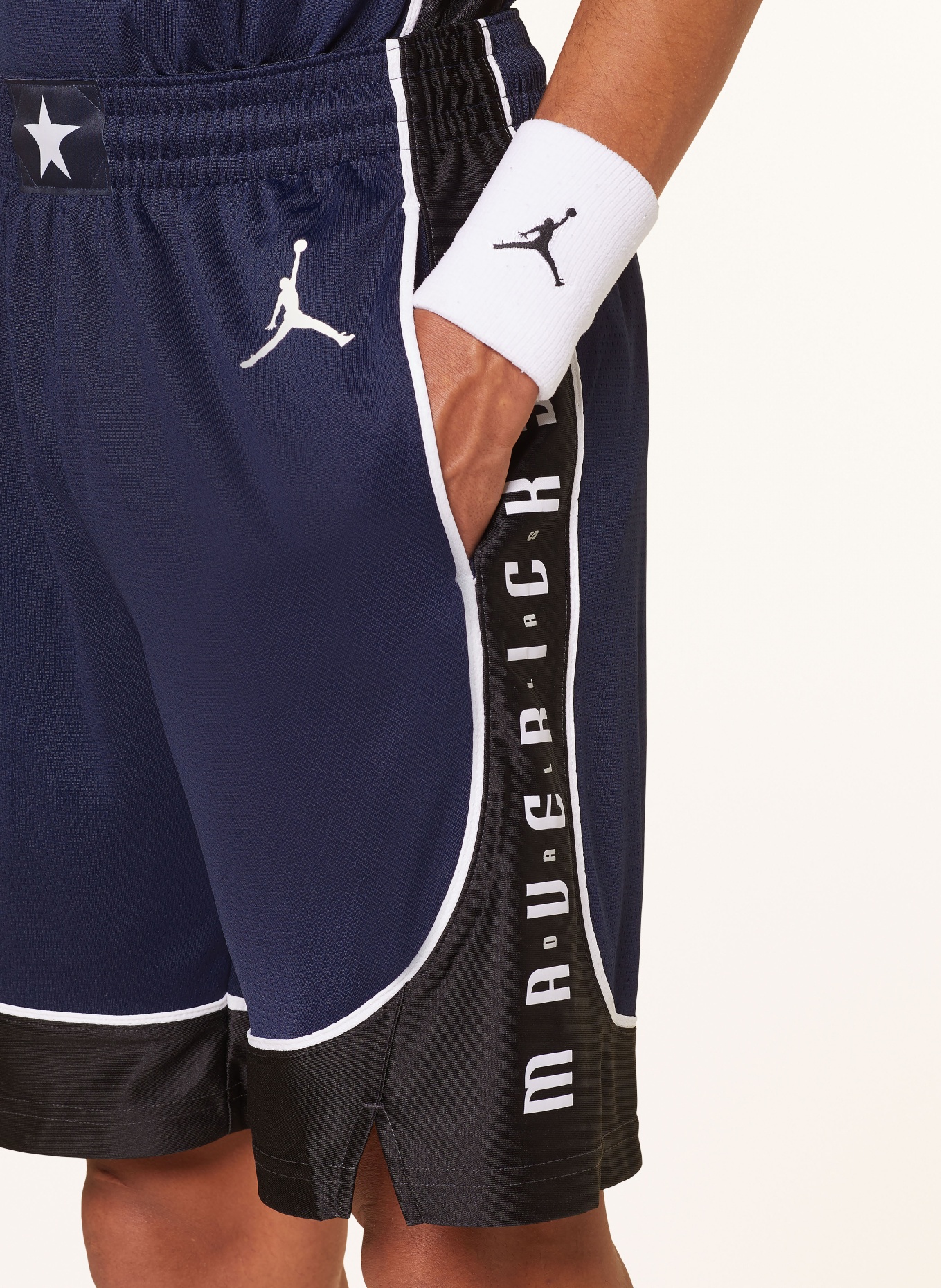 JORDAN Basketball shorts, Color: DARK BLUE/ BLACK/ WHITE (Image 5)