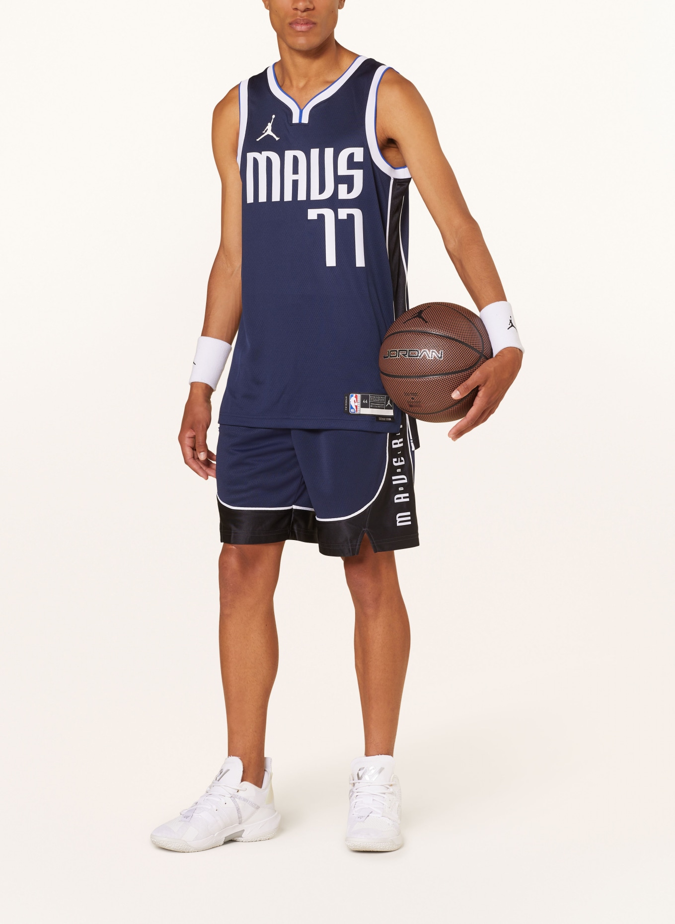 JORDAN Basketbalový dres, Barva: TMAVĚ MODRÁ/ ČERNÁ/ BÍLÁ (Obrázek 2)
