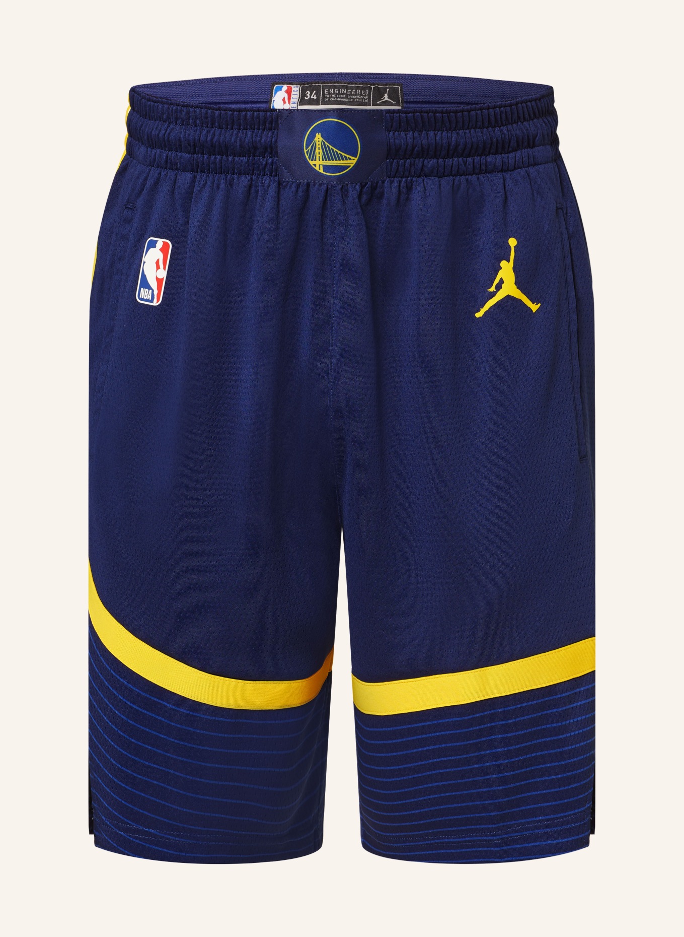 JORDAN Basketball shorts, Color: DARK BLUE/ YELLOW (Image 1)