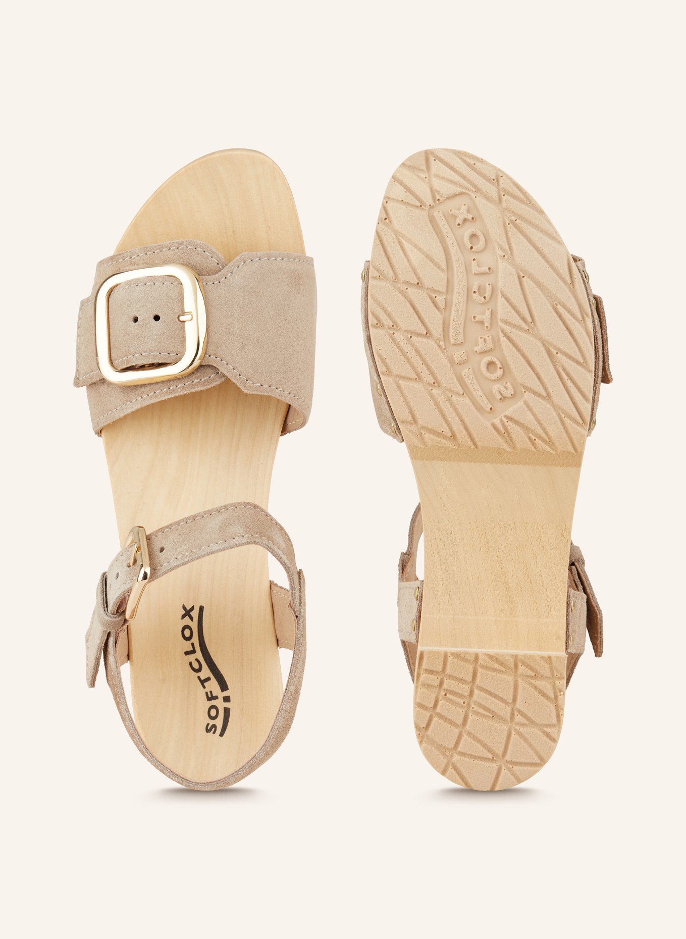 SOFTCLOX Platform sandals HARRIET, Color: TAUPE (Image 5)