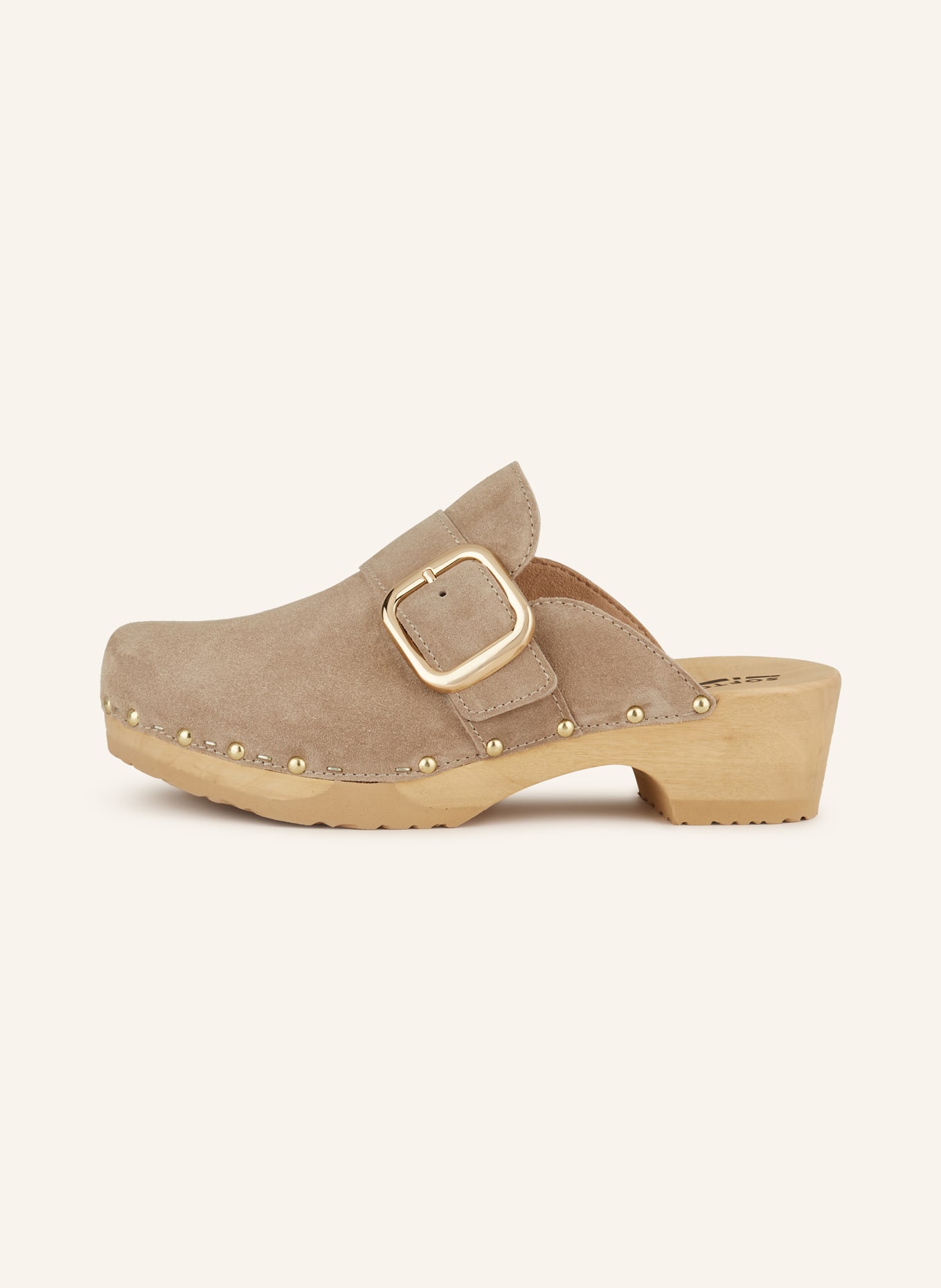 SOFTCLOX Mules TESSA with rivets, Color: TAUPE (Image 4)