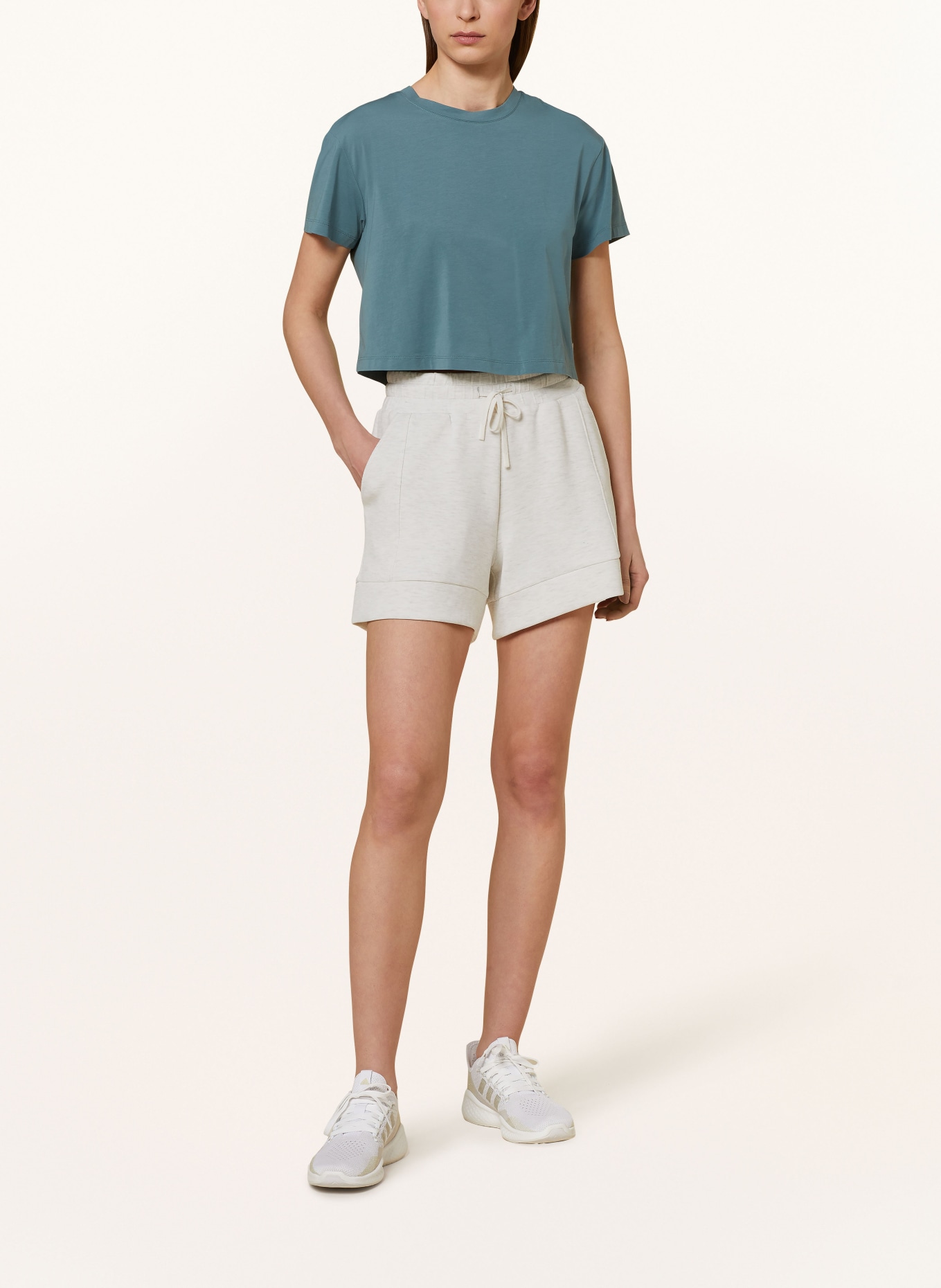 VARLEY Sweat shorts ATRUIM, Color: LIGHT GRAY (Image 2)